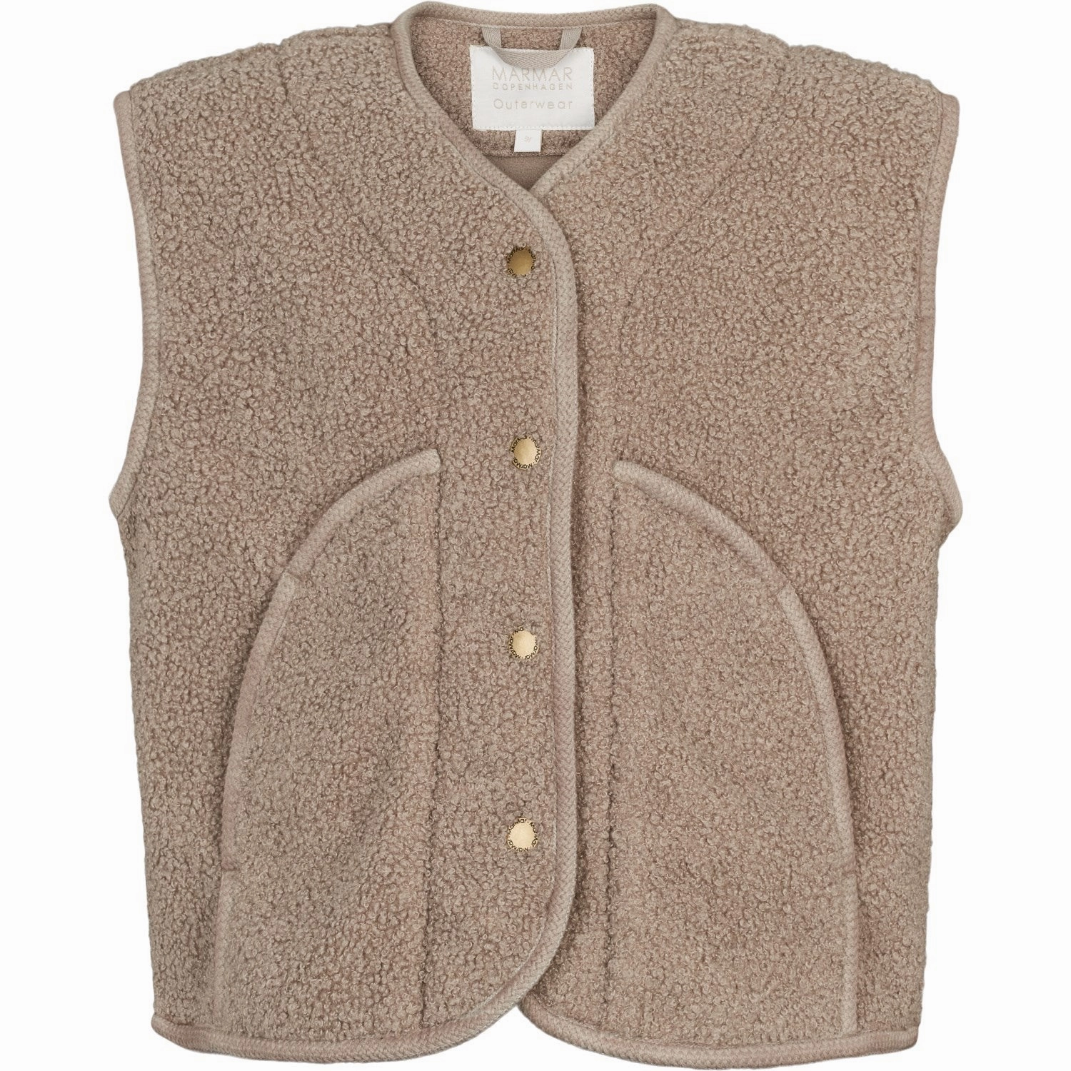 Chiffon MarMar Bonded Teddy Sandy Shores Jolly Fleece Vest Functional