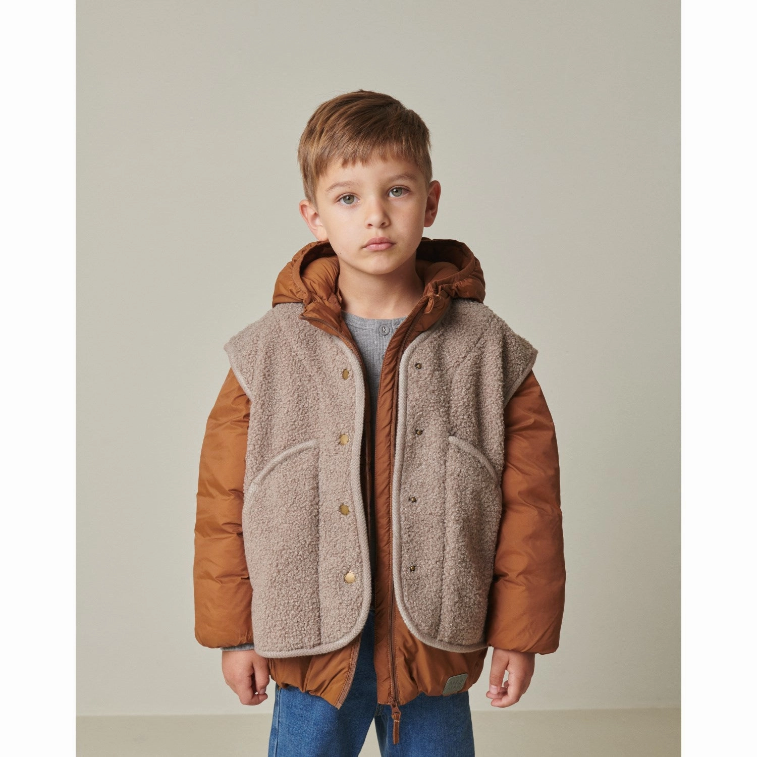 Chiffon MarMar Bonded Teddy Sandy Shores Jolly Fleece Vest