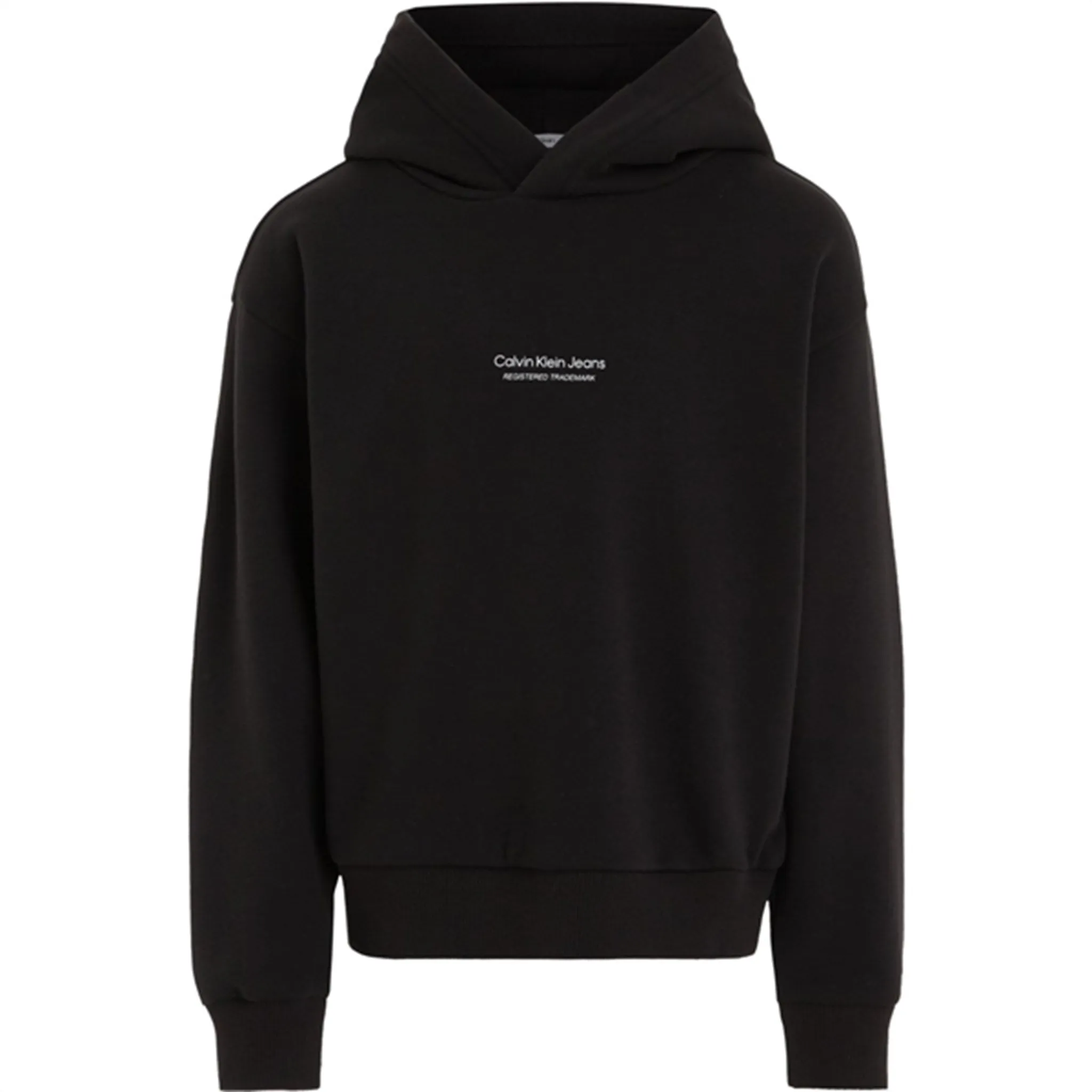 Calvin Klein Pixel Logo Terry Relaxed Hoodie Ck Black Magnetic Gem