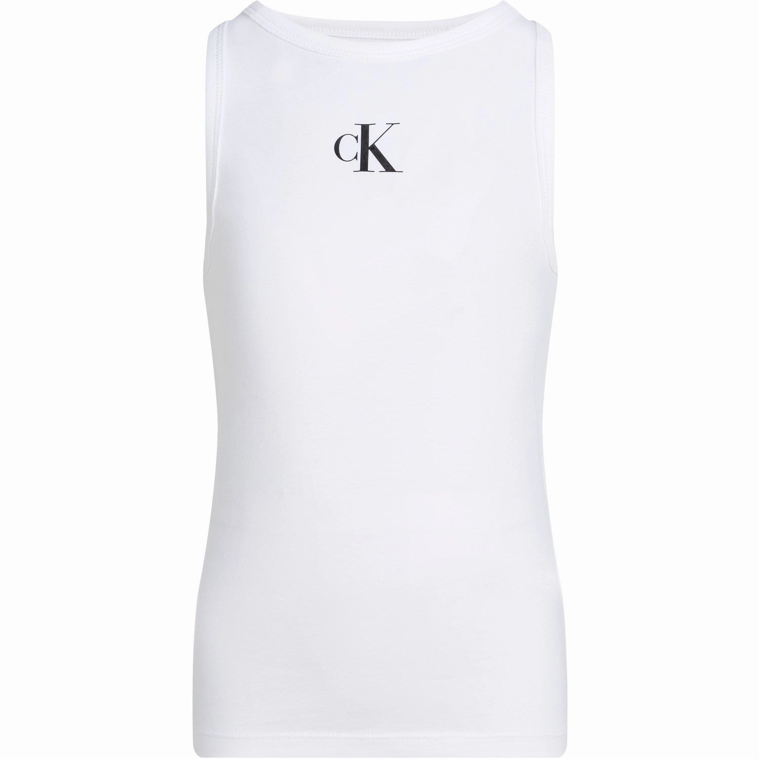 Calvin Klein Bright White Ck Logo Tank Top Prized Eco-friendly