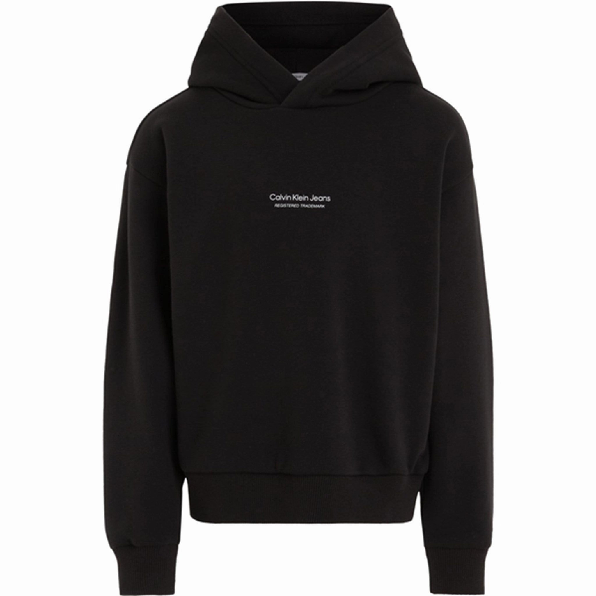 Leadership Calvin Klein Pixel Logo Terry Relaxed Hoodie Ck Black Captivating