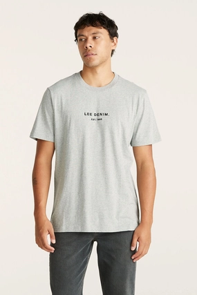 Classic Embroidery Tee Grey Marle eid sale sale baby clothes