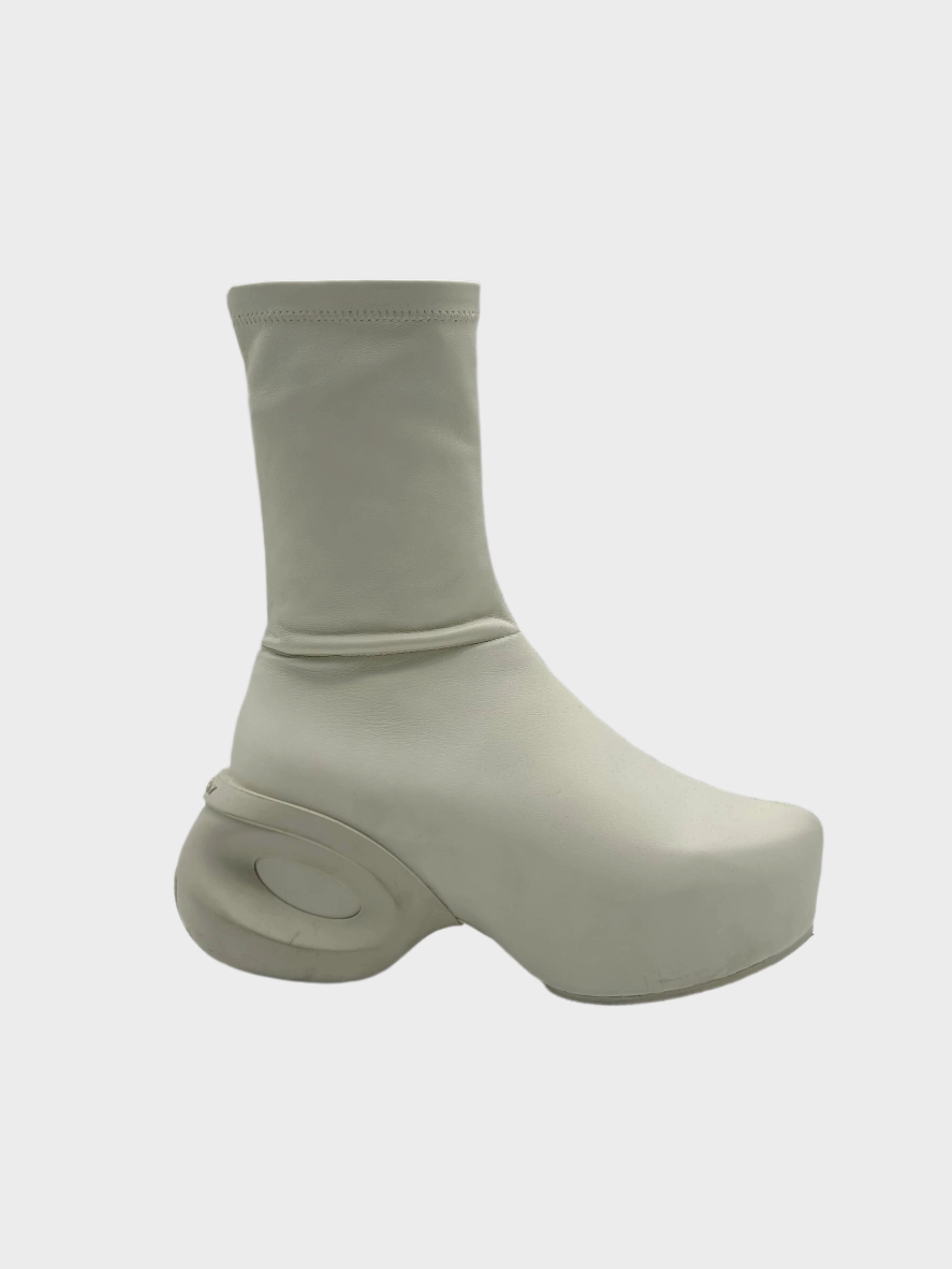 foschini new arrivals dresses Clog Ankle Boots In Pelle Avorio Con Suola Scultorea new arrival crocs for women puma new arrivals