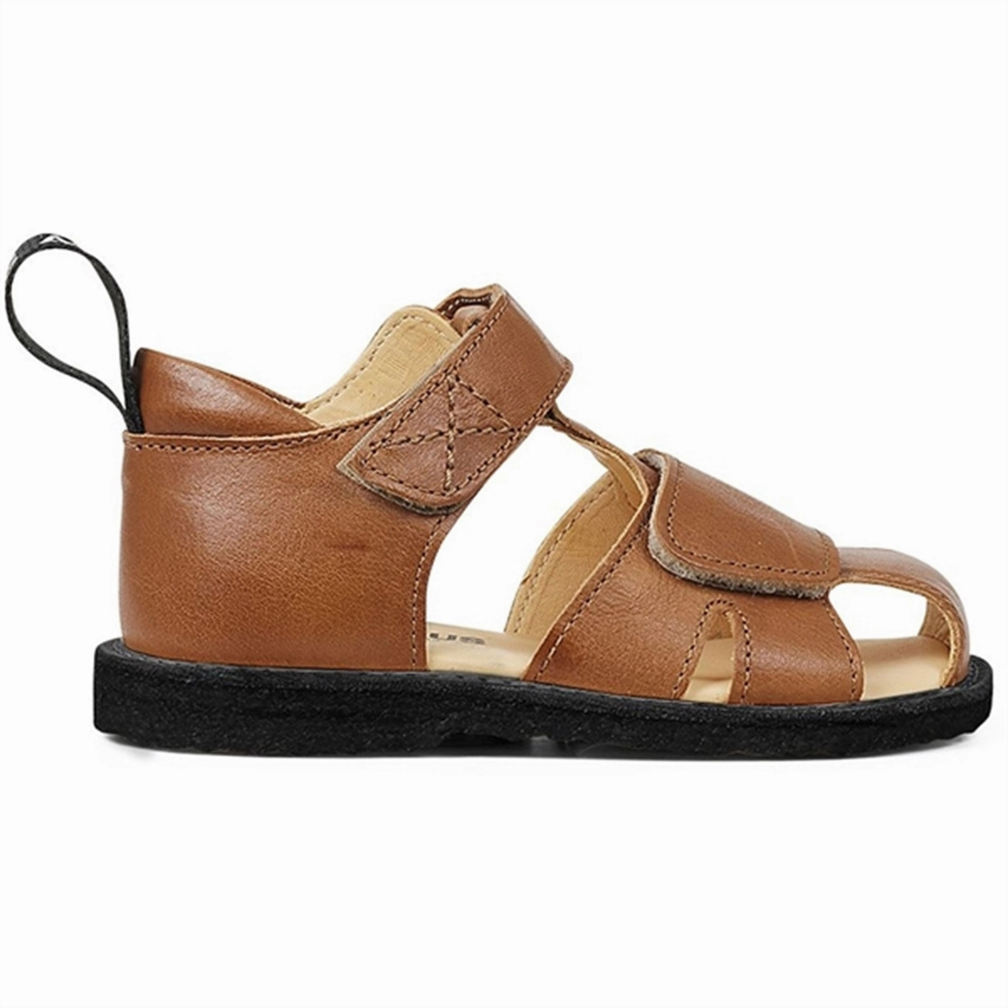 Clogs Angulus Starter Sandal M. Velcrolukning Cognac