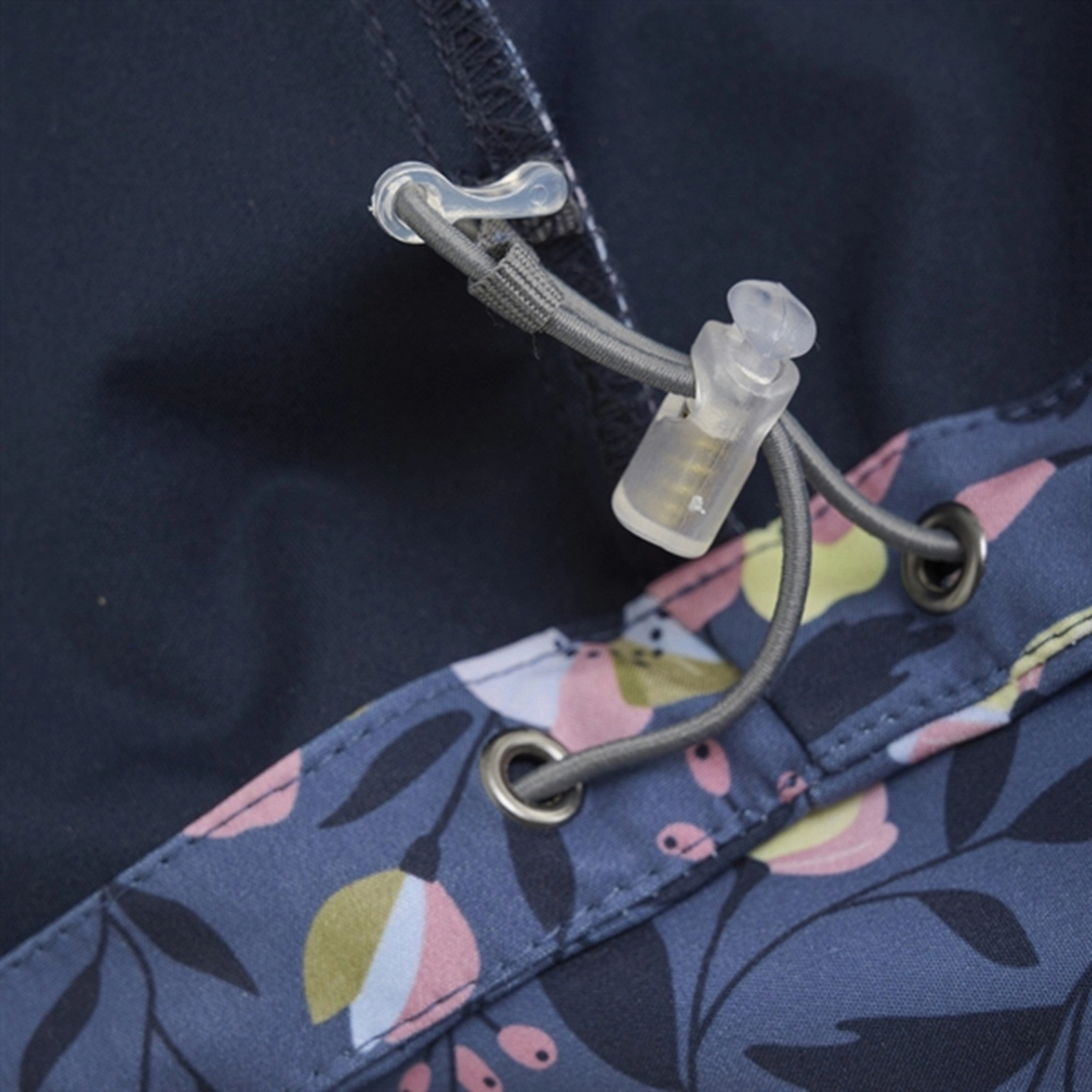 Collar Color Kids Softshell Jacket AOP Foxglove