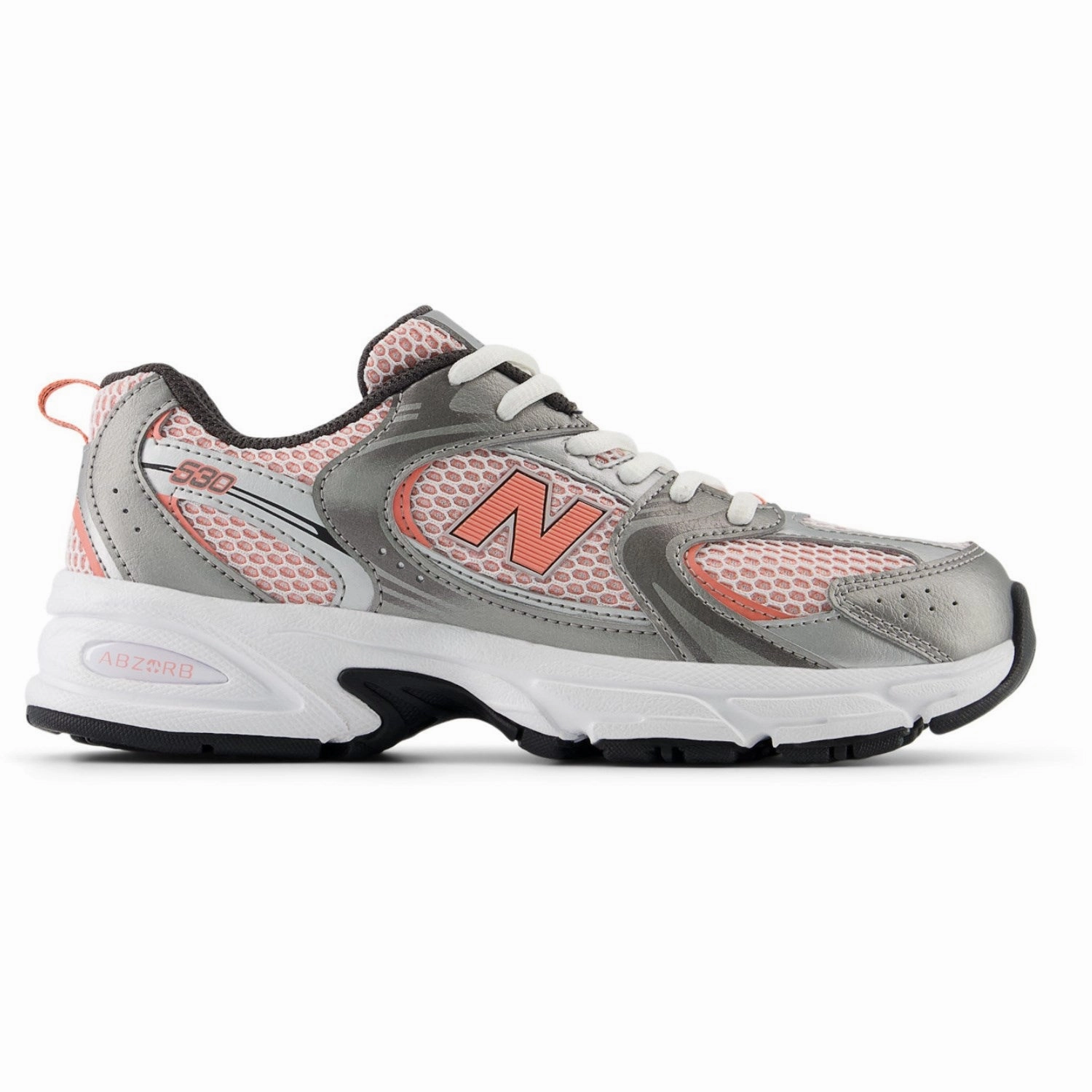 Collectible shoes New Balance Dark Silver Metallic New Balance 530 Kids Lace Mules
