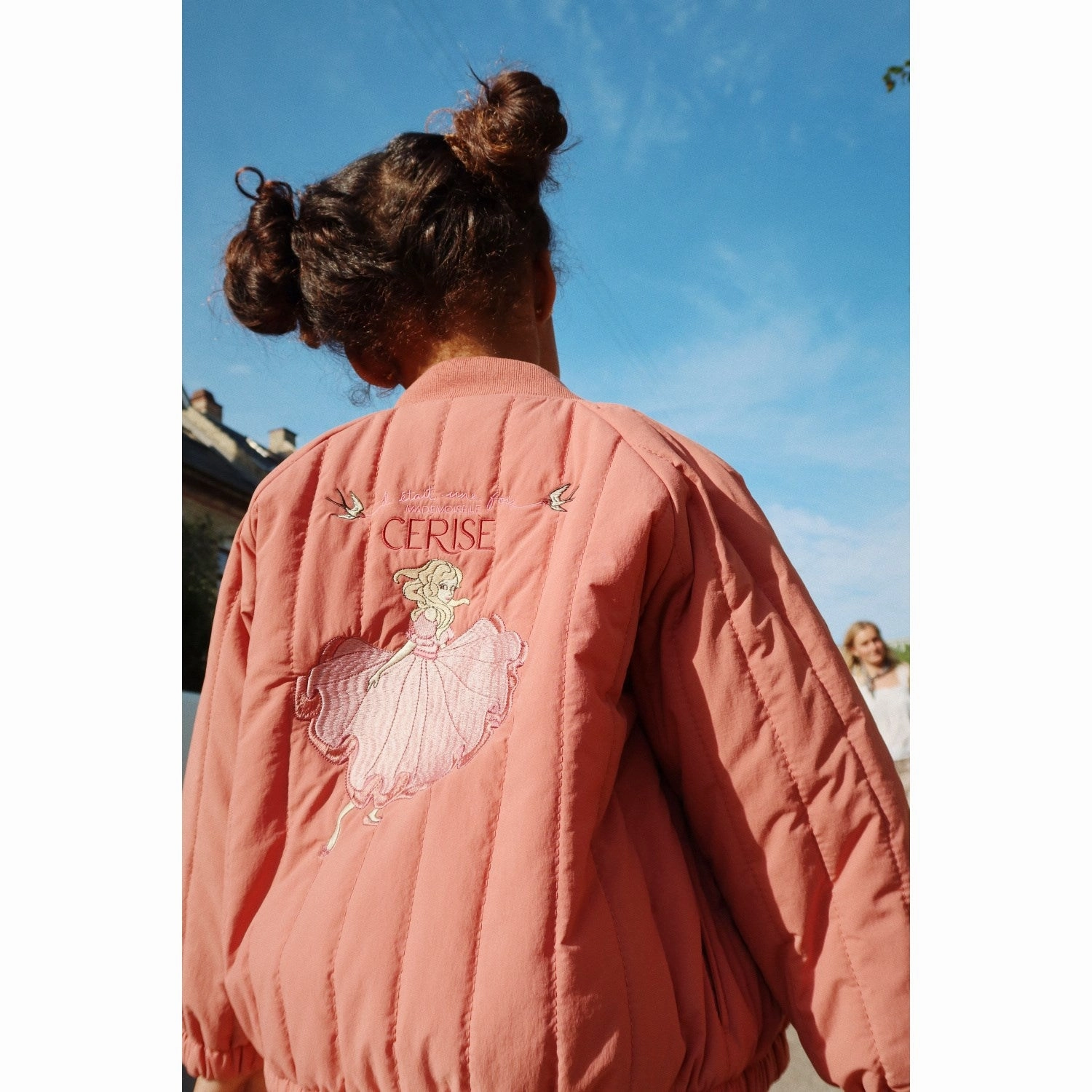 Color Konges Sljd Canyon Rose Juno Frill Bomber Jacket