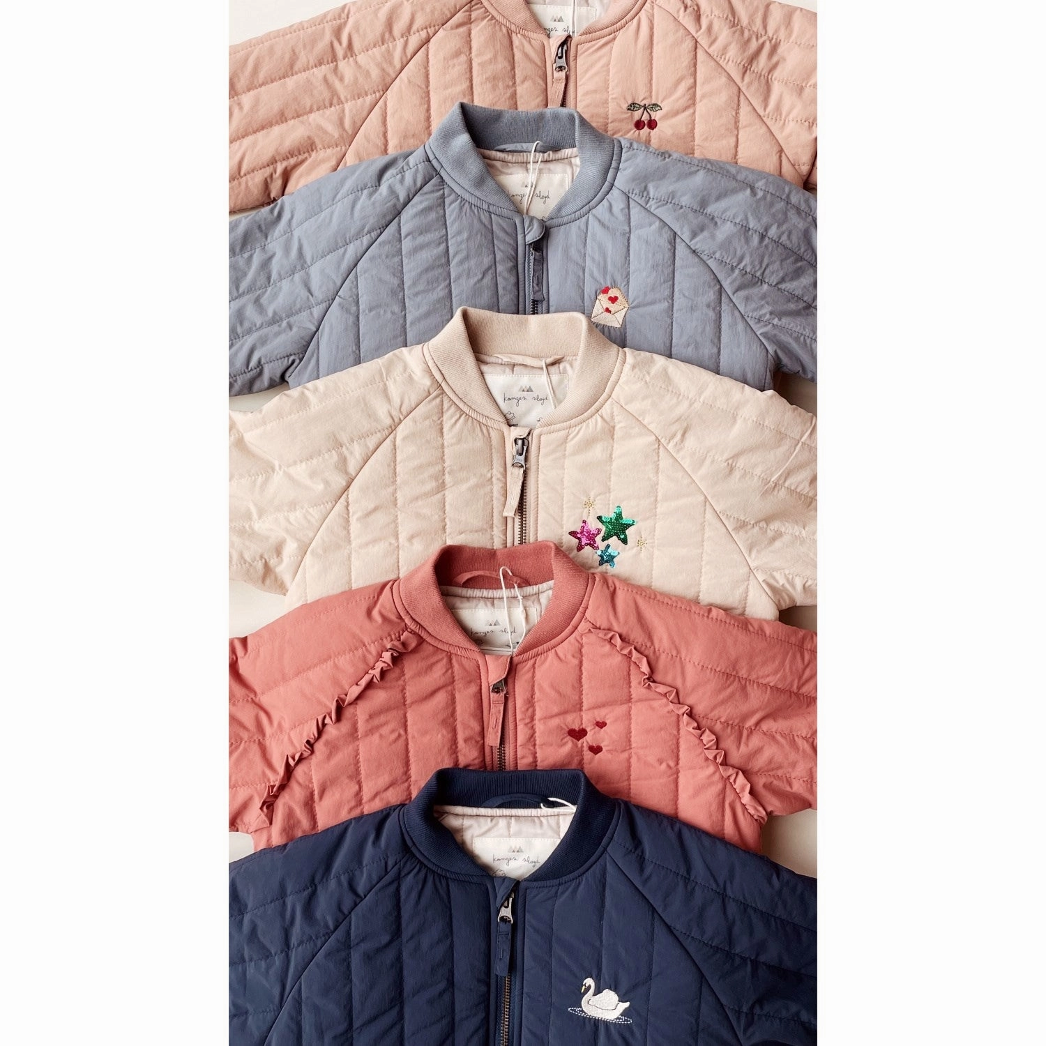 Color Konges Sljd Canyon Rose Juno Frill Bomber Jacket