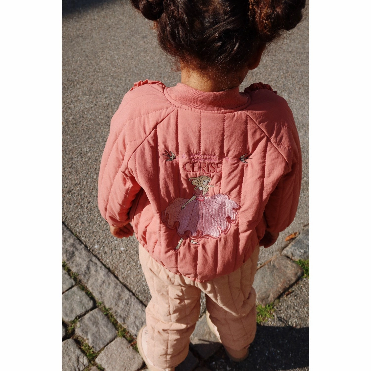 Color Konges Sljd Canyon Rose Juno Frill Bomber Jacket