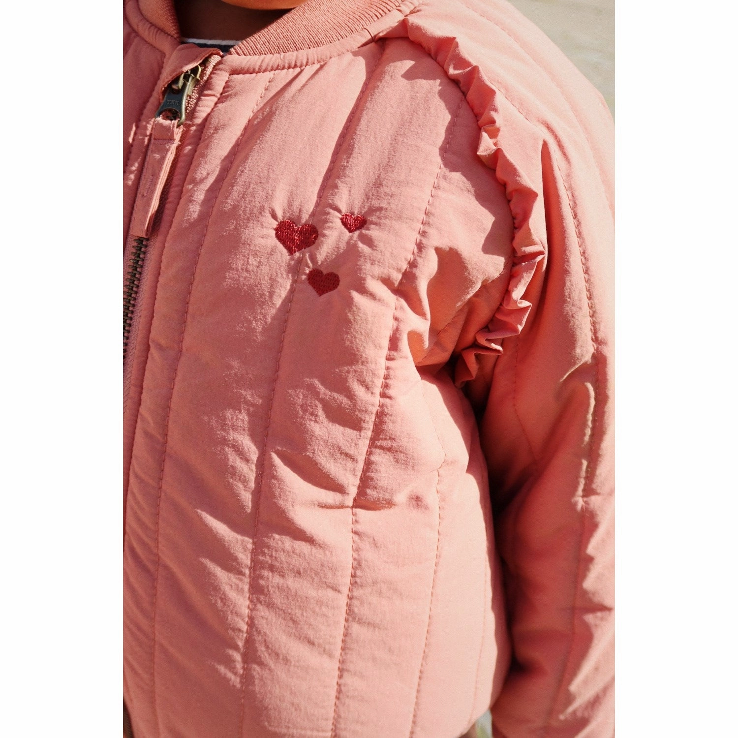 Color Konges Sljd Canyon Rose Juno Frill Bomber Jacket