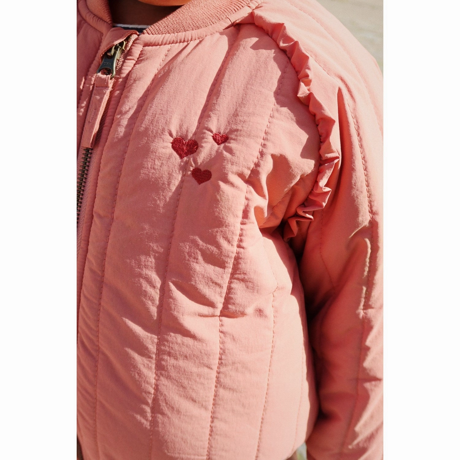 Color Konges Sljd Canyon Rose Juno Frill Bomber Jacket