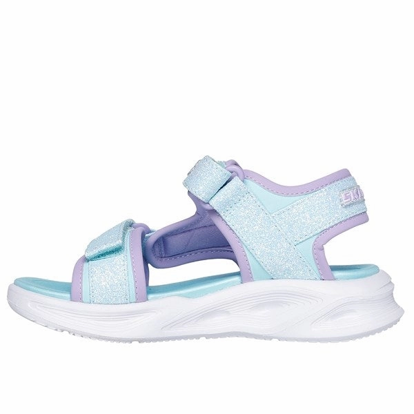 Combat boots Skechers Sola Glow Sandal Light Blue Lavender