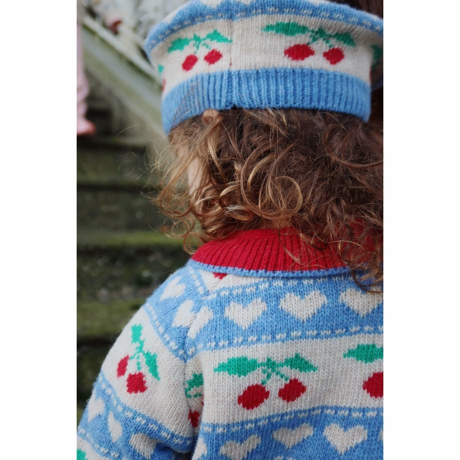 Comfortable Konges Sljd Cherry Stripe Belou Knit Cardigan