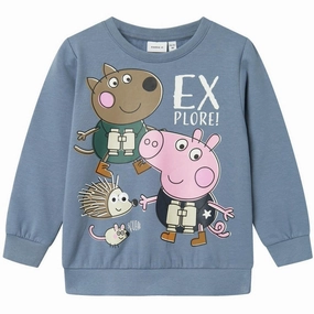 Contemporary Name It Flint Stone Osgar Peppa Pig Regular Sweatshirt Eco-friendly