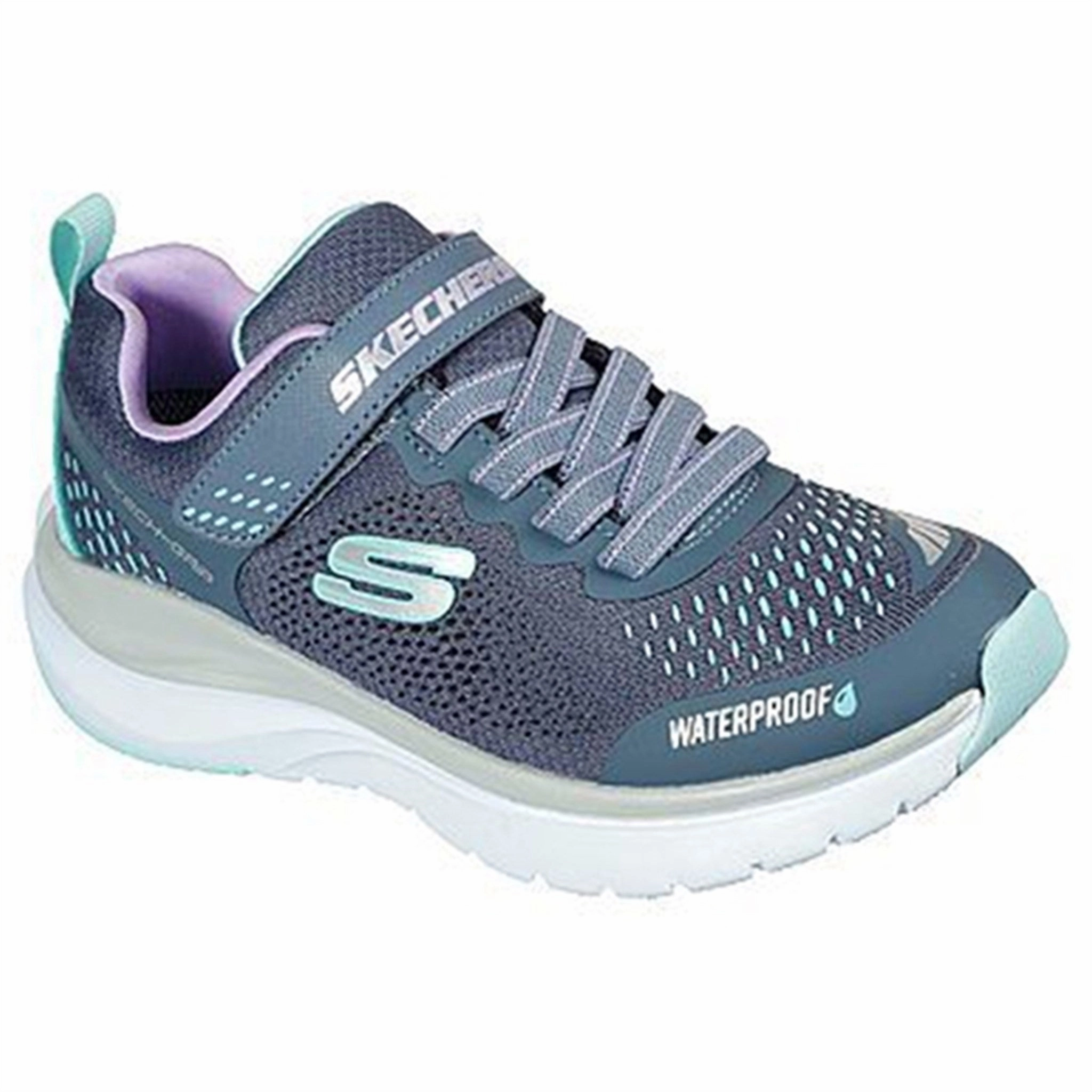 Expressive Skechers Girls Ultra Groove Hydro Mist Waterproof Grey Multicolor Dominance