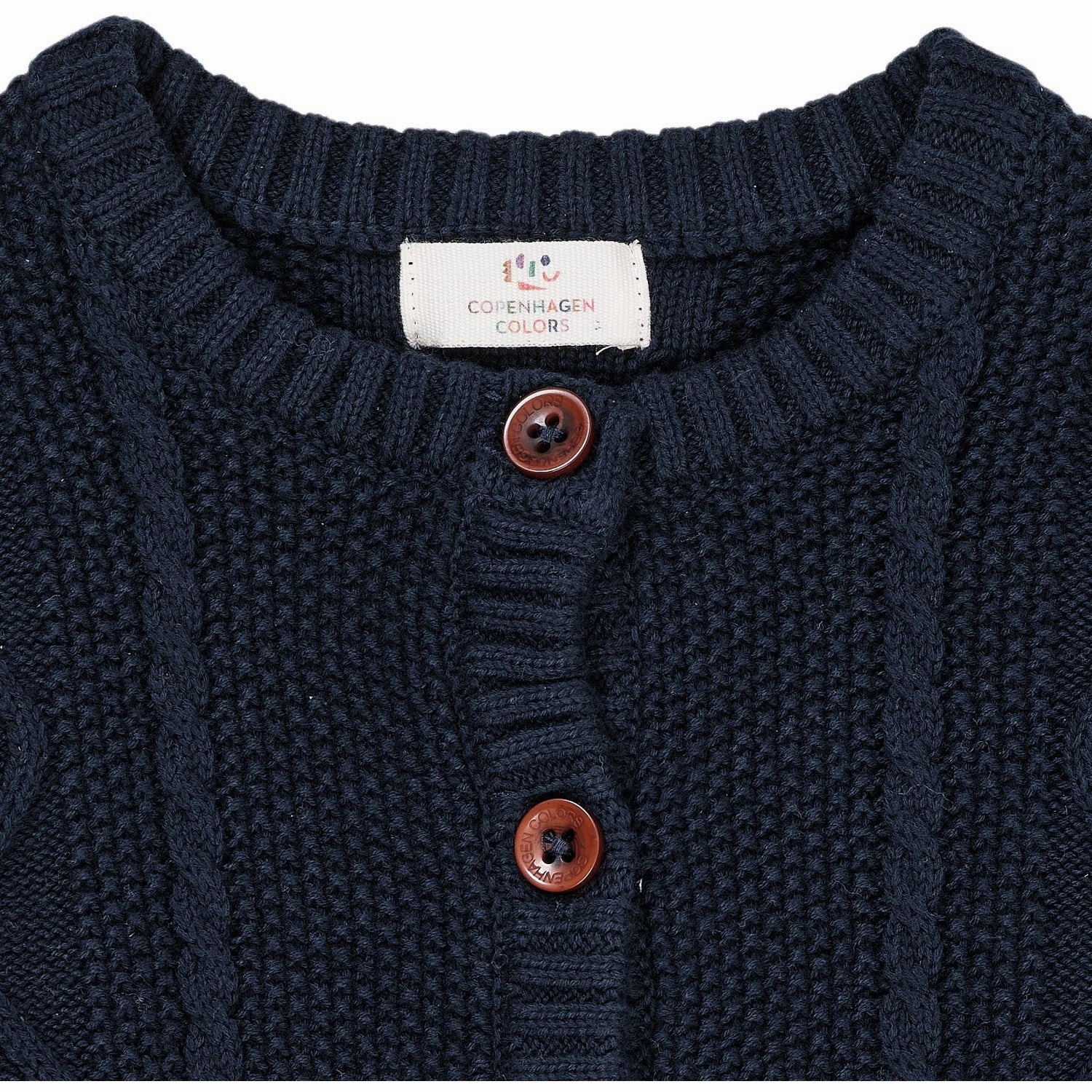 Copenhagen Colors Navy Knitted Cardigan Athletic