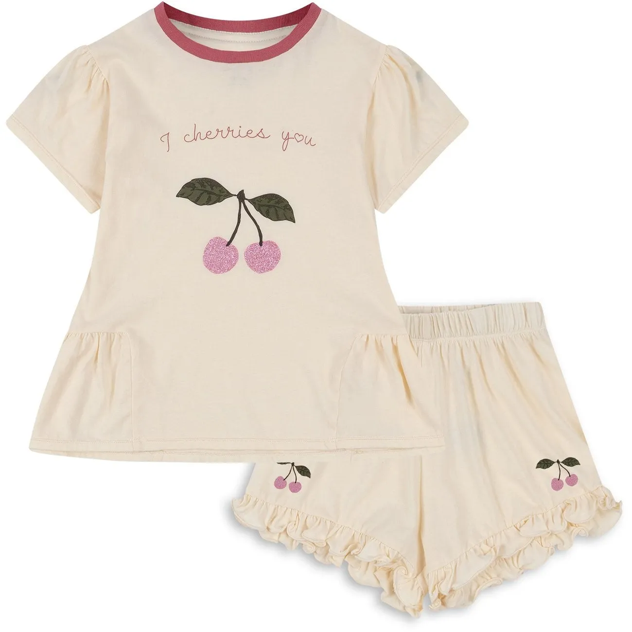 Cotton Konges Sljd Buttercream Famo Frill Set Alluring