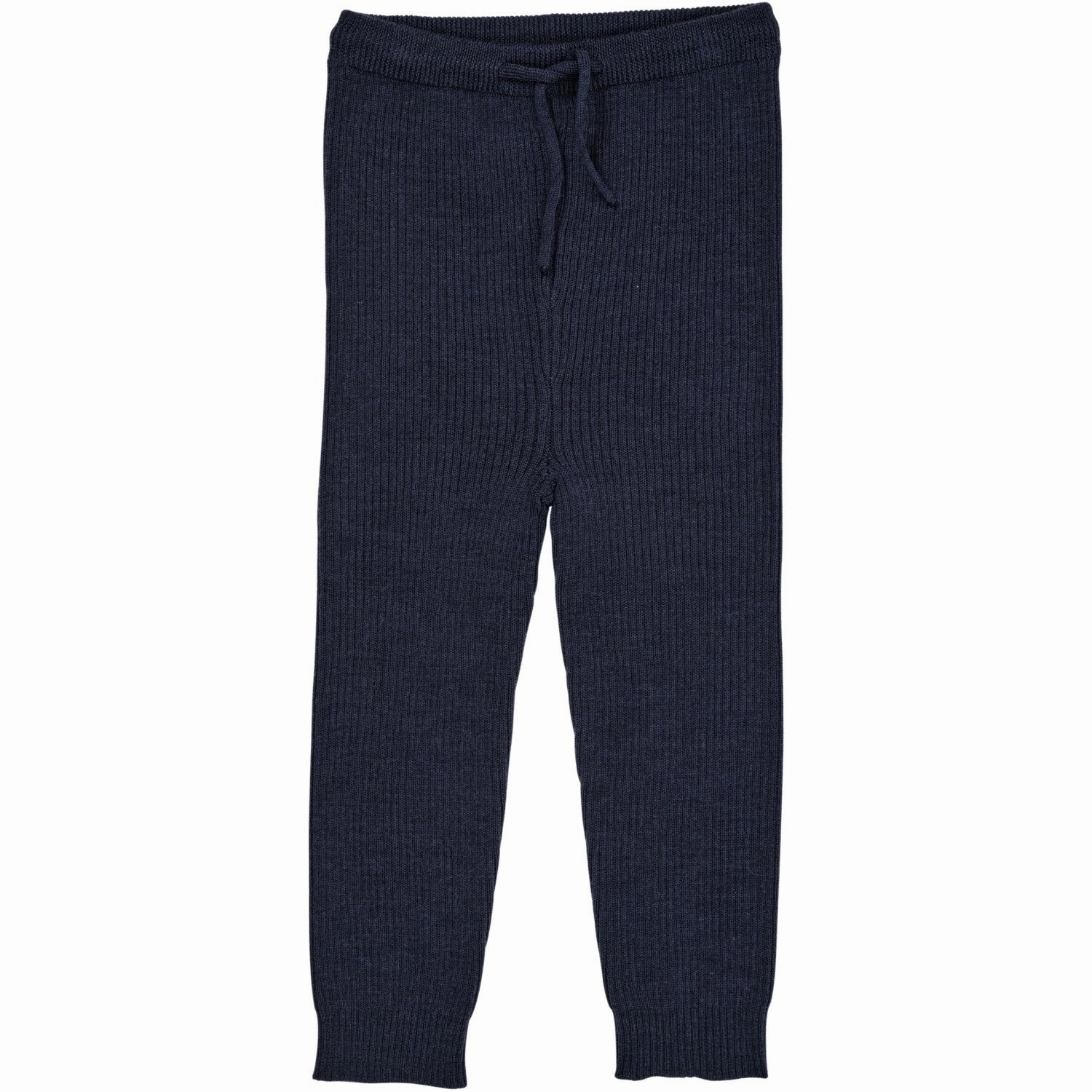 Cotton Copenhagen Colors Navy Merino Classic Rib Leggings W. Drawstrings