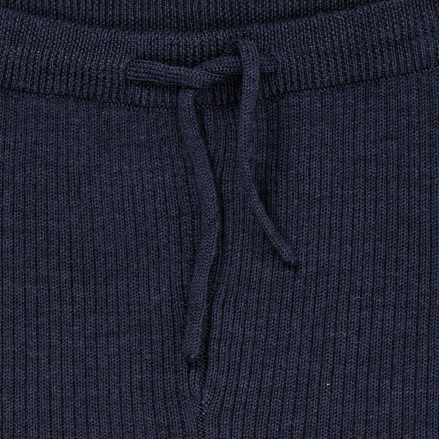 Cotton Copenhagen Colors Navy Merino Classic Rib Leggings W. Drawstrings