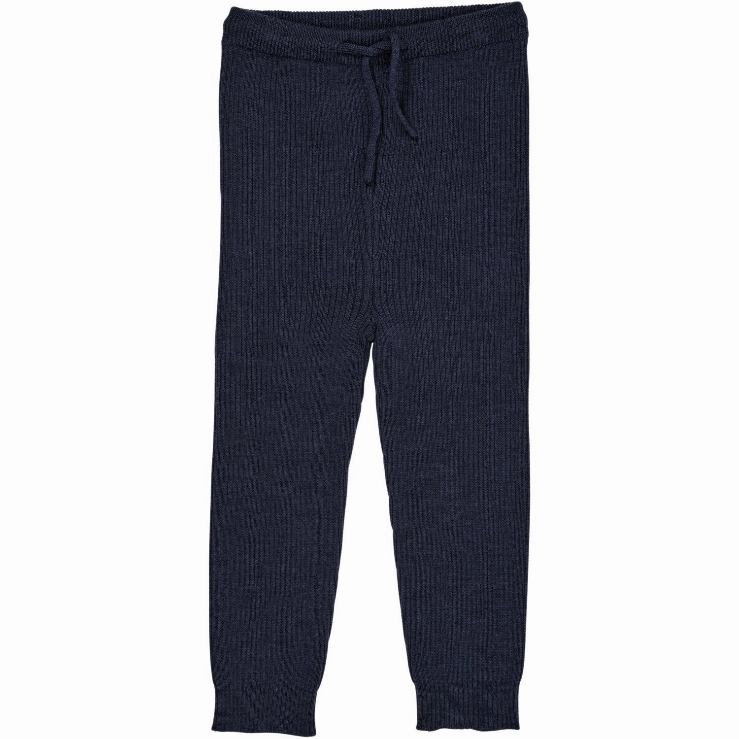 Cotton Copenhagen Colors Navy Merino Classic Rib Leggings W. Drawstrings Tulle