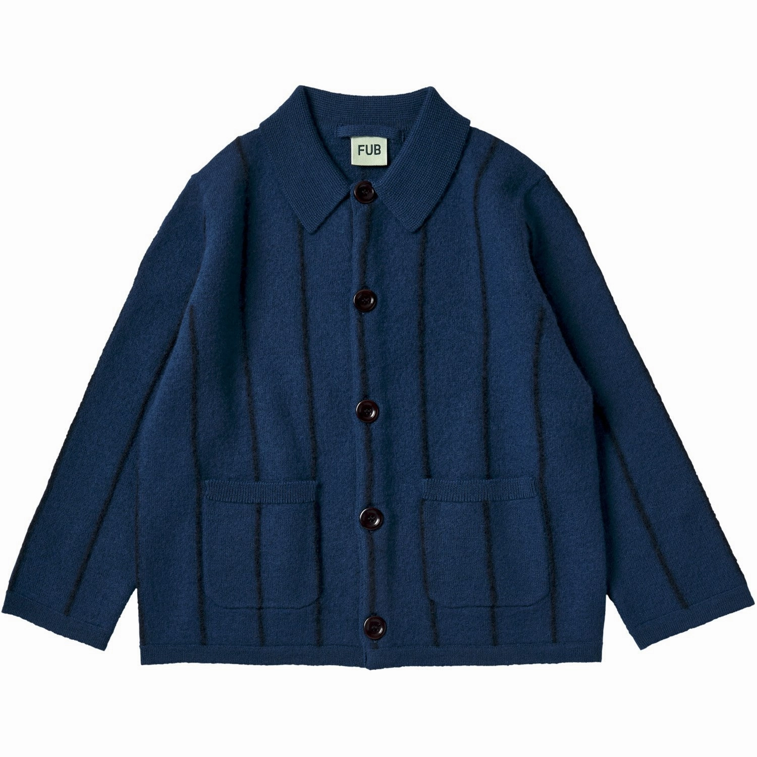 Cotton FUB Pond Blue Felted Jacket High-quality