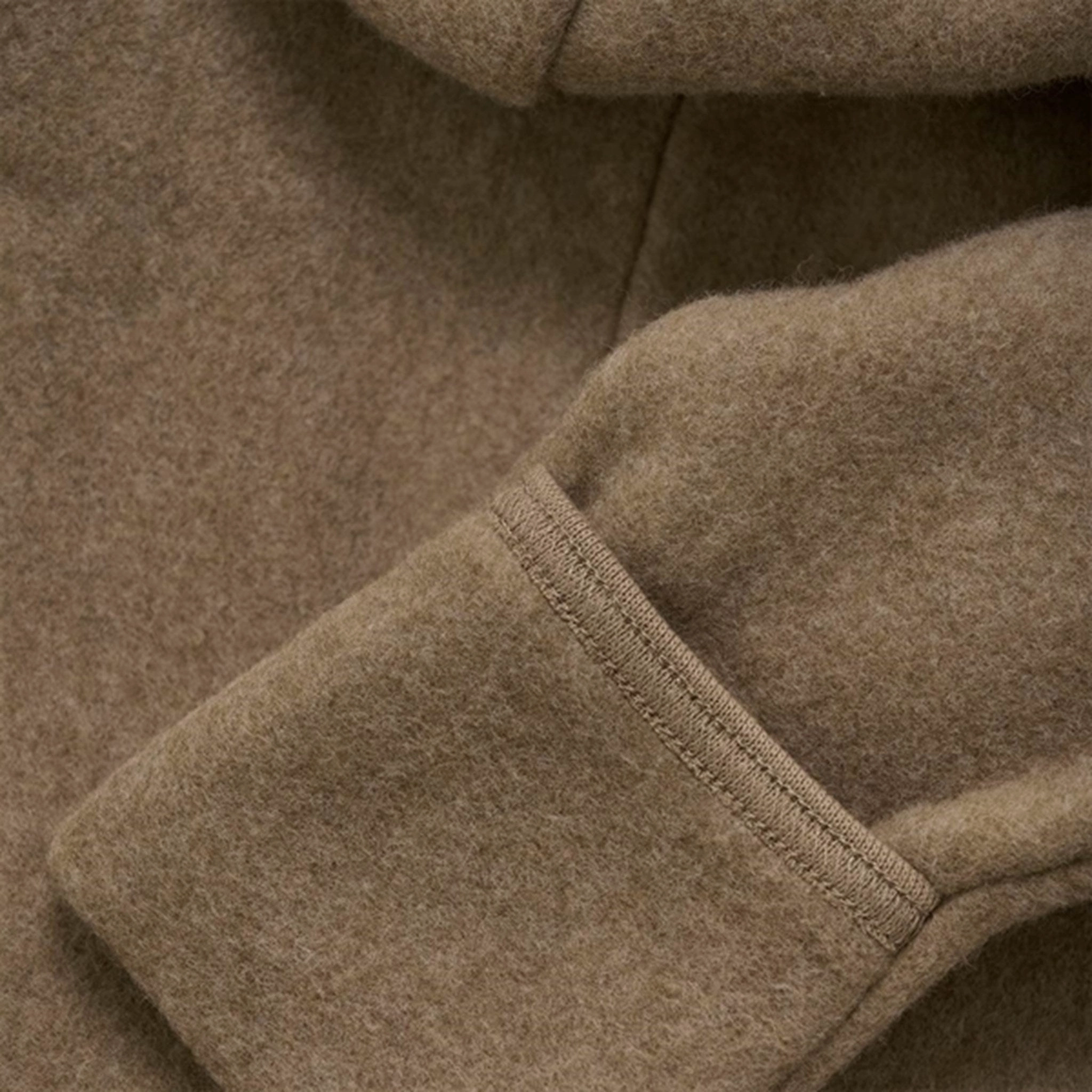 Cotton Huttelihut Pram Suit Ears Cotton Fleece Mol Melange