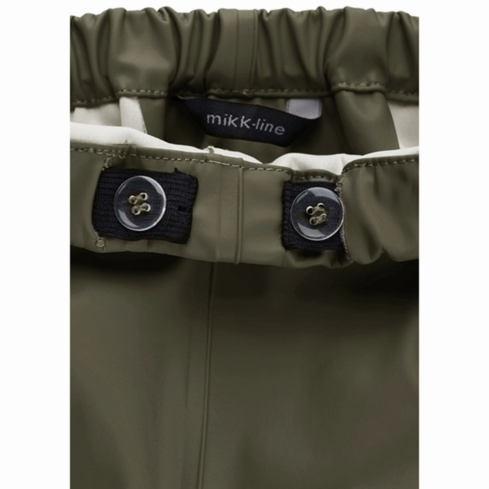 Cotton Mikk-Line Rainwear Jacket And Pants Dusty Olive