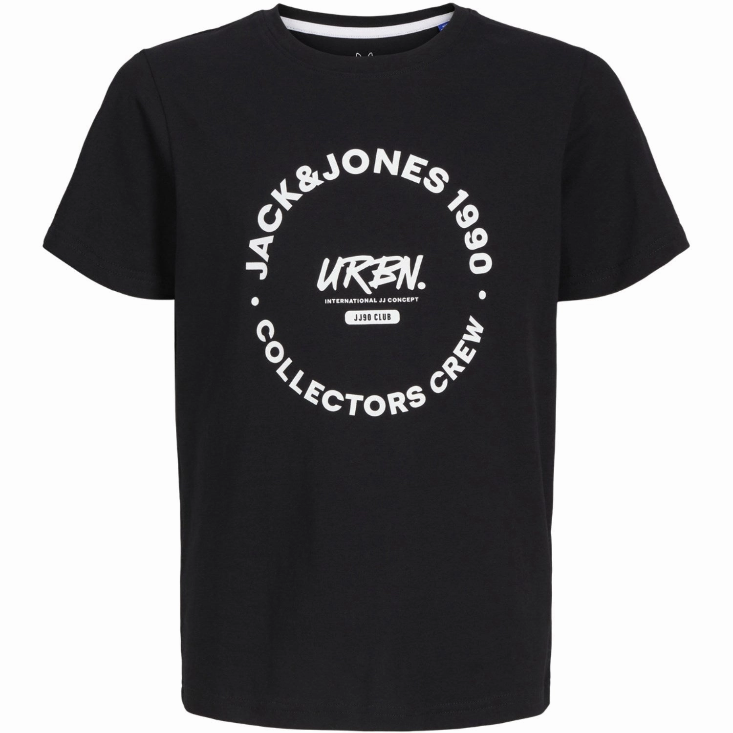 Jack & Jones Junior Black Simon T-Shirt Crew Neck Style Heritage