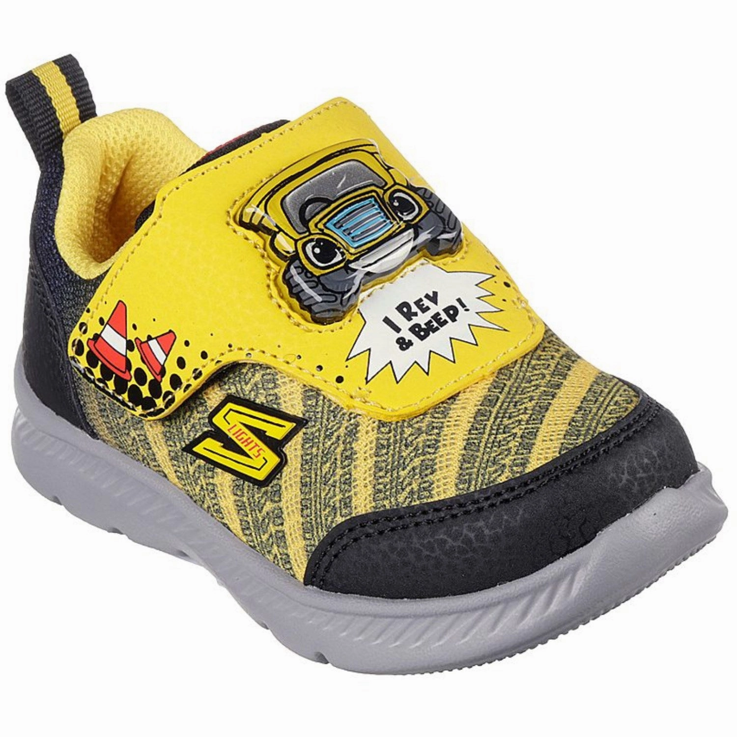 Eco-friendly Skechers Boys Comfy Flex 2,0 Sneakers Yellow Black Ethereal