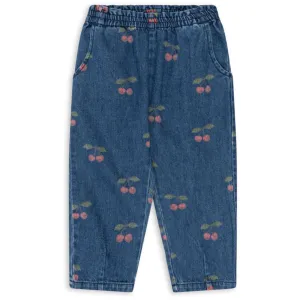 Cozy Konges Sljd Ma Grande Cerise Denim Magot Frill Pants Gots Athletic