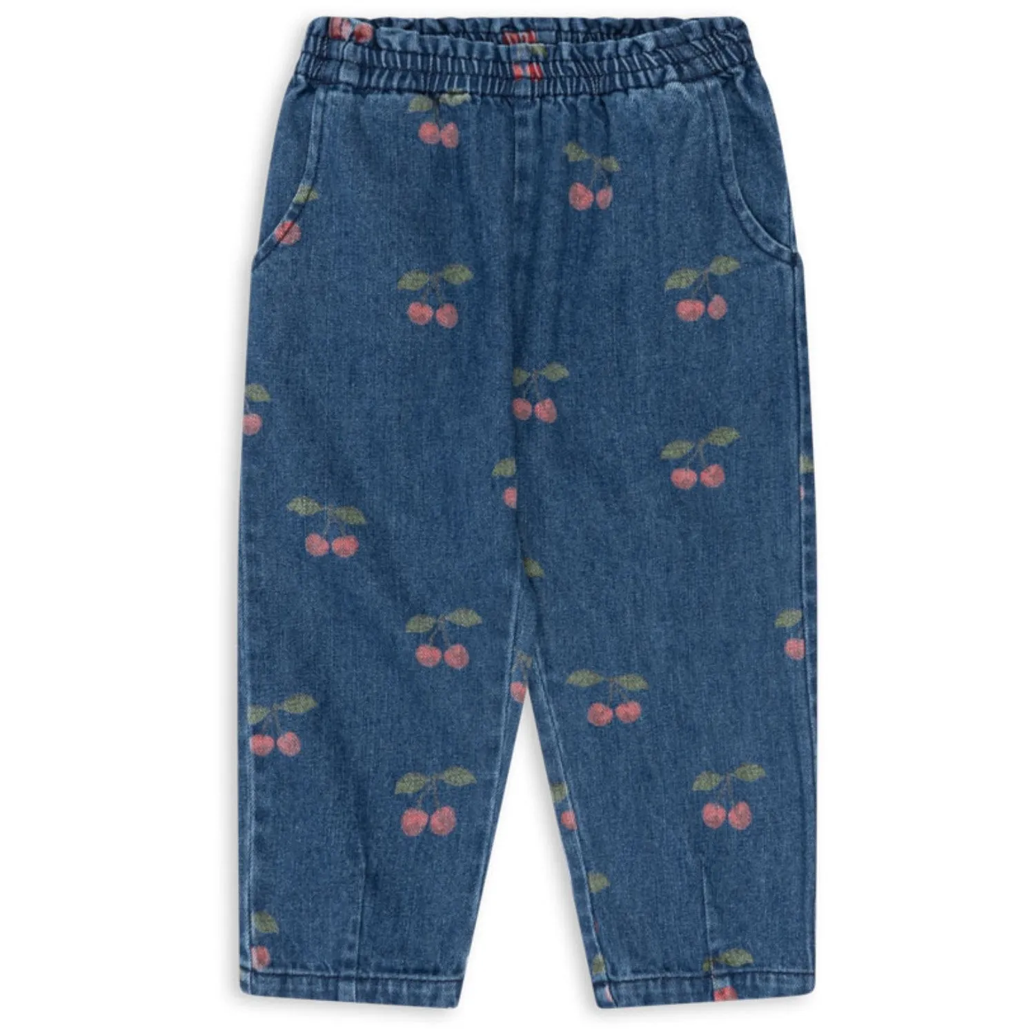 Cozy Konges Sljd Ma Grande Cerise Denim Magot Frill Pants Gots Athletic