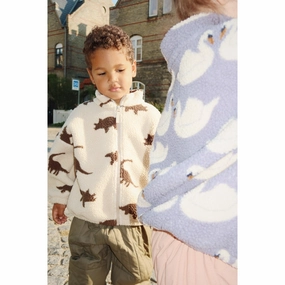 Cozy Konges Sljd Dino Silhouette Jody Teddy Jacket Grs Unique