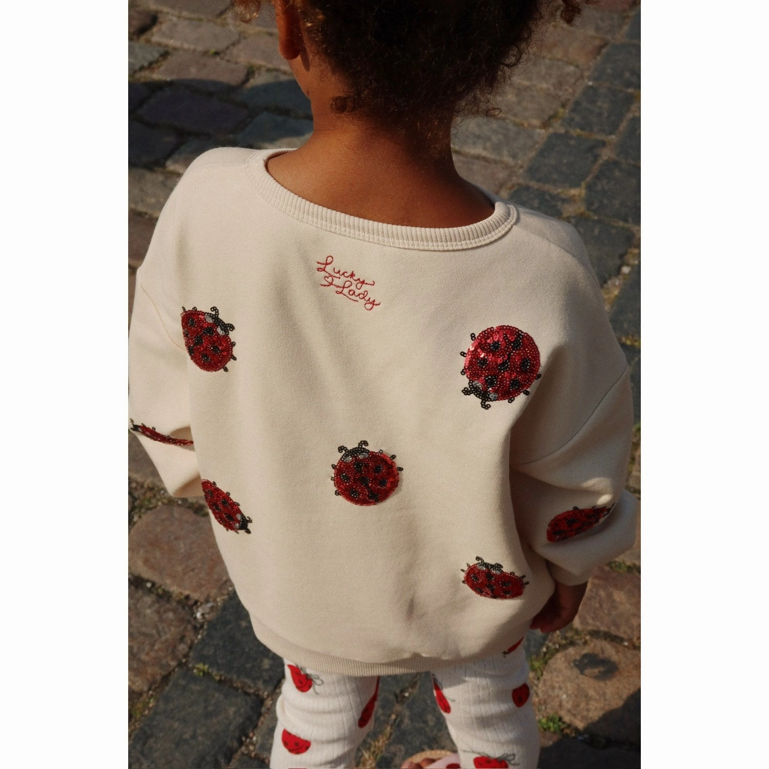 Cozy Konges Sljd Ladybug Glitter Lou Ladybug Glitter Sweatshirt Ocs
