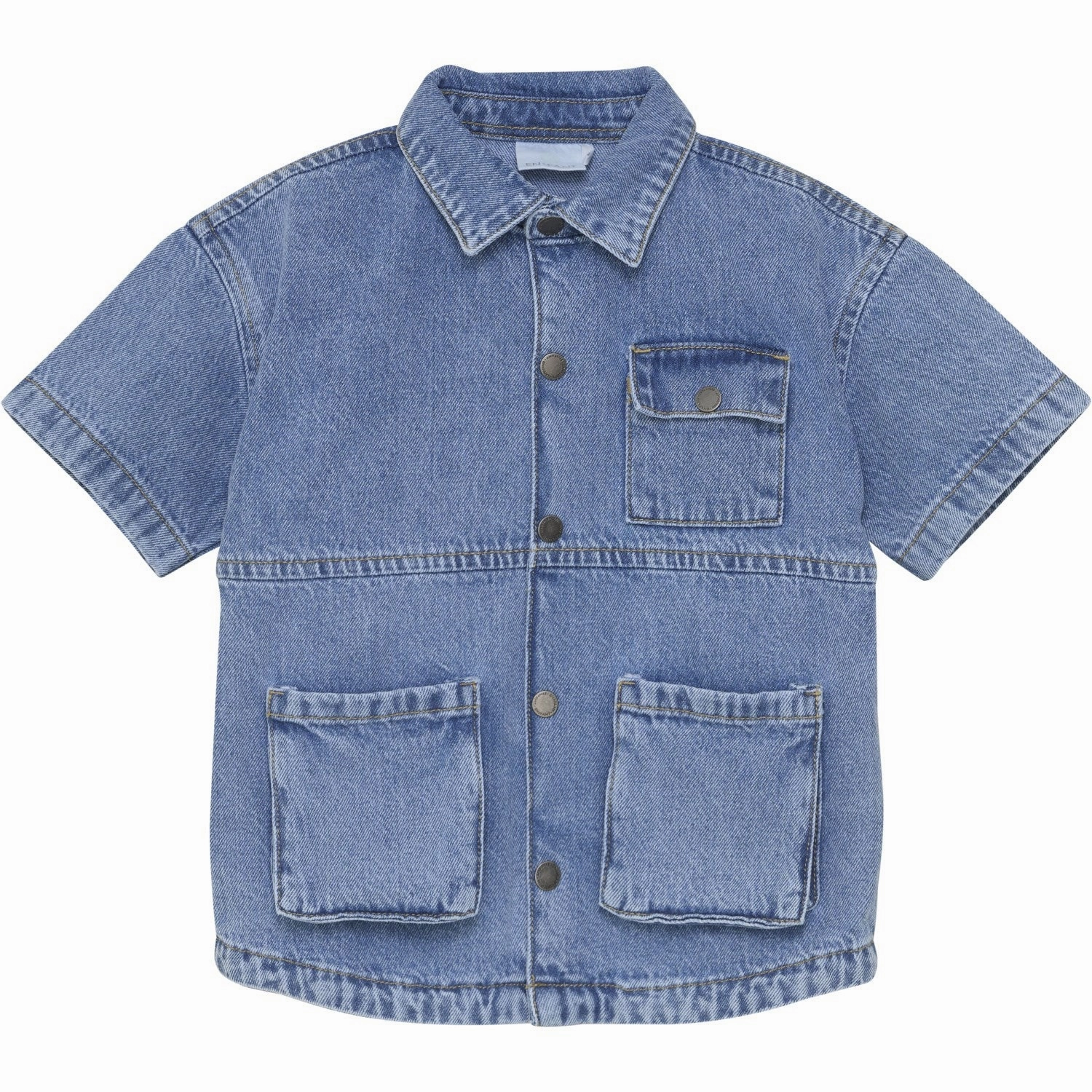 Craftsmanship En Fant Light Denim Blue Shirt SS Denim Sophisticated