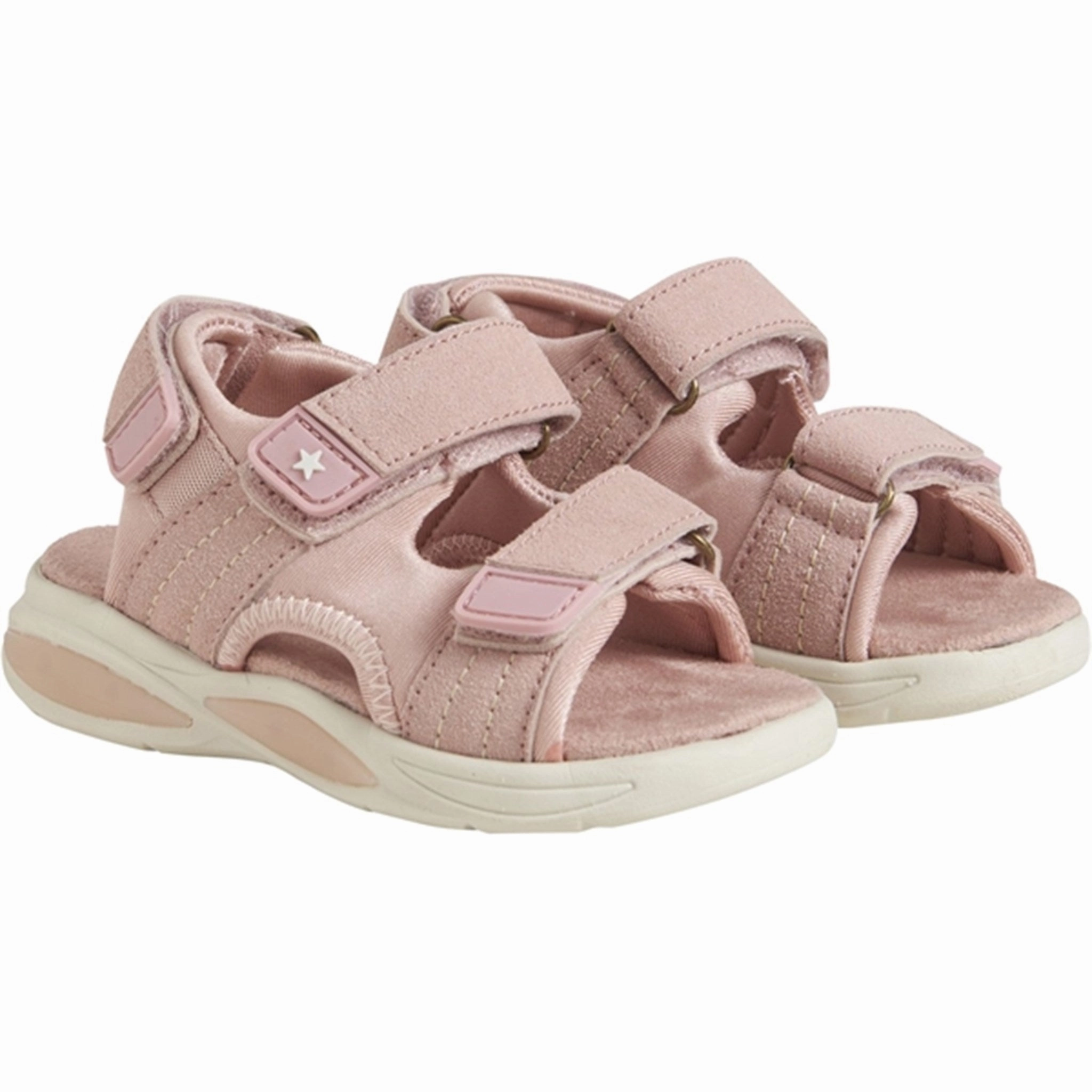 En Fant Sandal Velcro with Light Misty Rose Authentic Trend