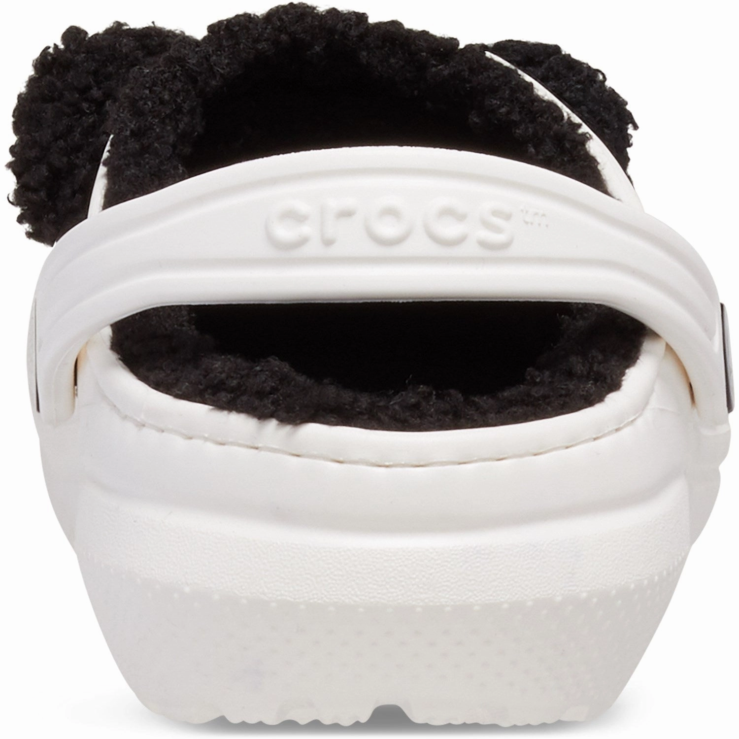 Crocs Chalk/Black Classic Lined IAM Panda Bear Clog T Moccasins