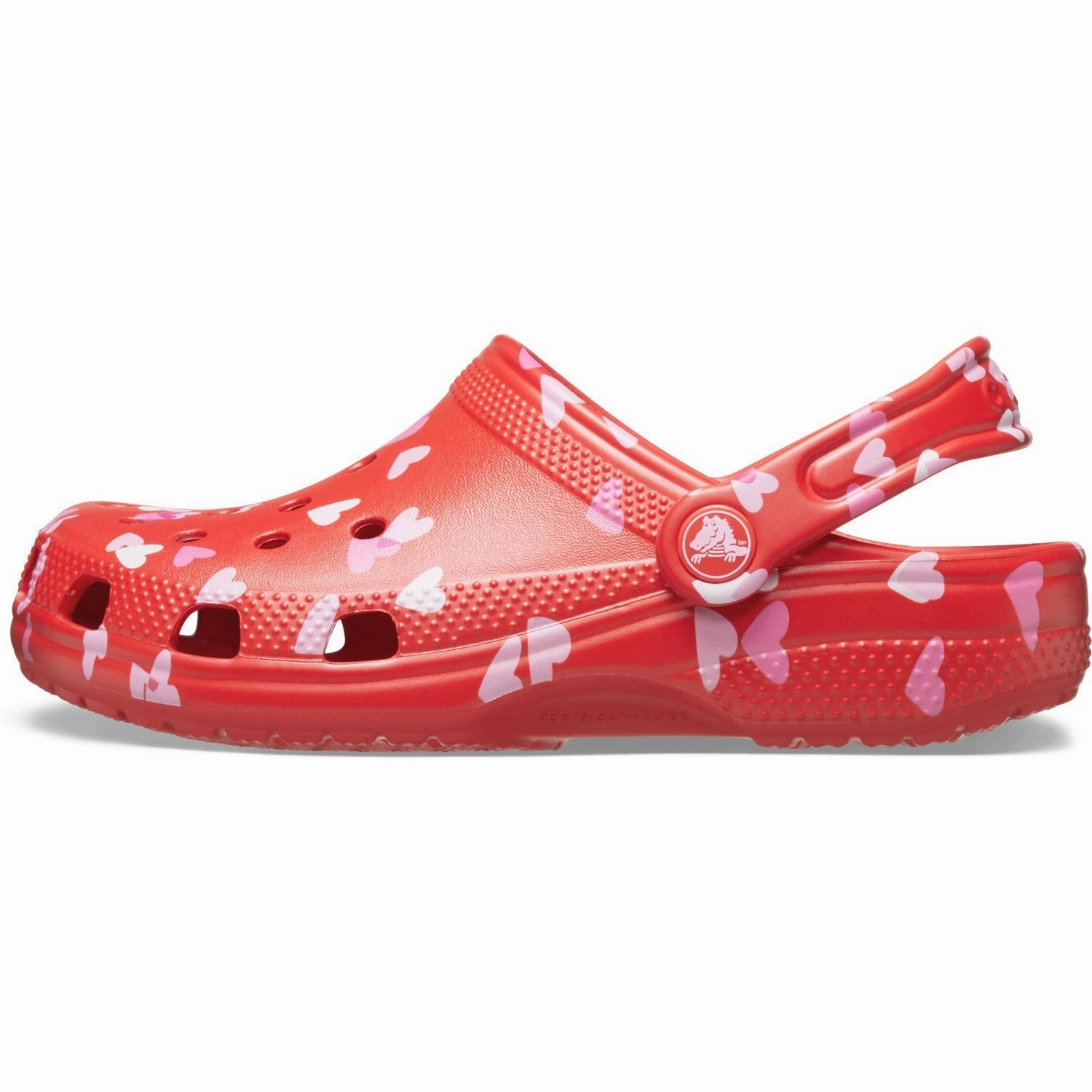 Crocs Cherry Red Classic VDay Clog Cushioned insoles
