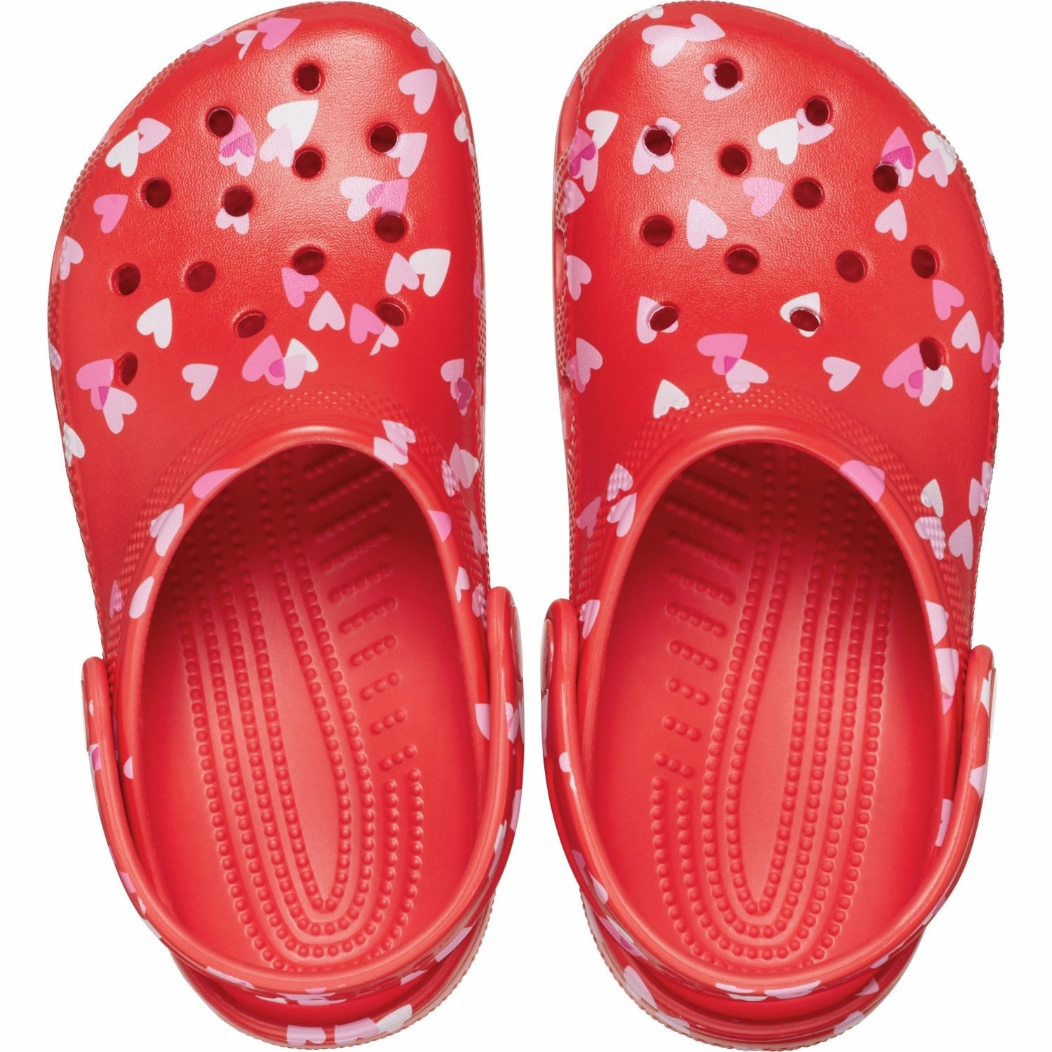Crocs Cherry Red Classic VDay Clog Cushioned insoles