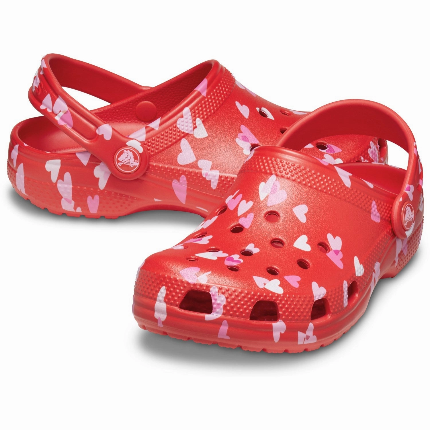 Crocs Cherry Red Classic VDay Clog Cushioned insoles