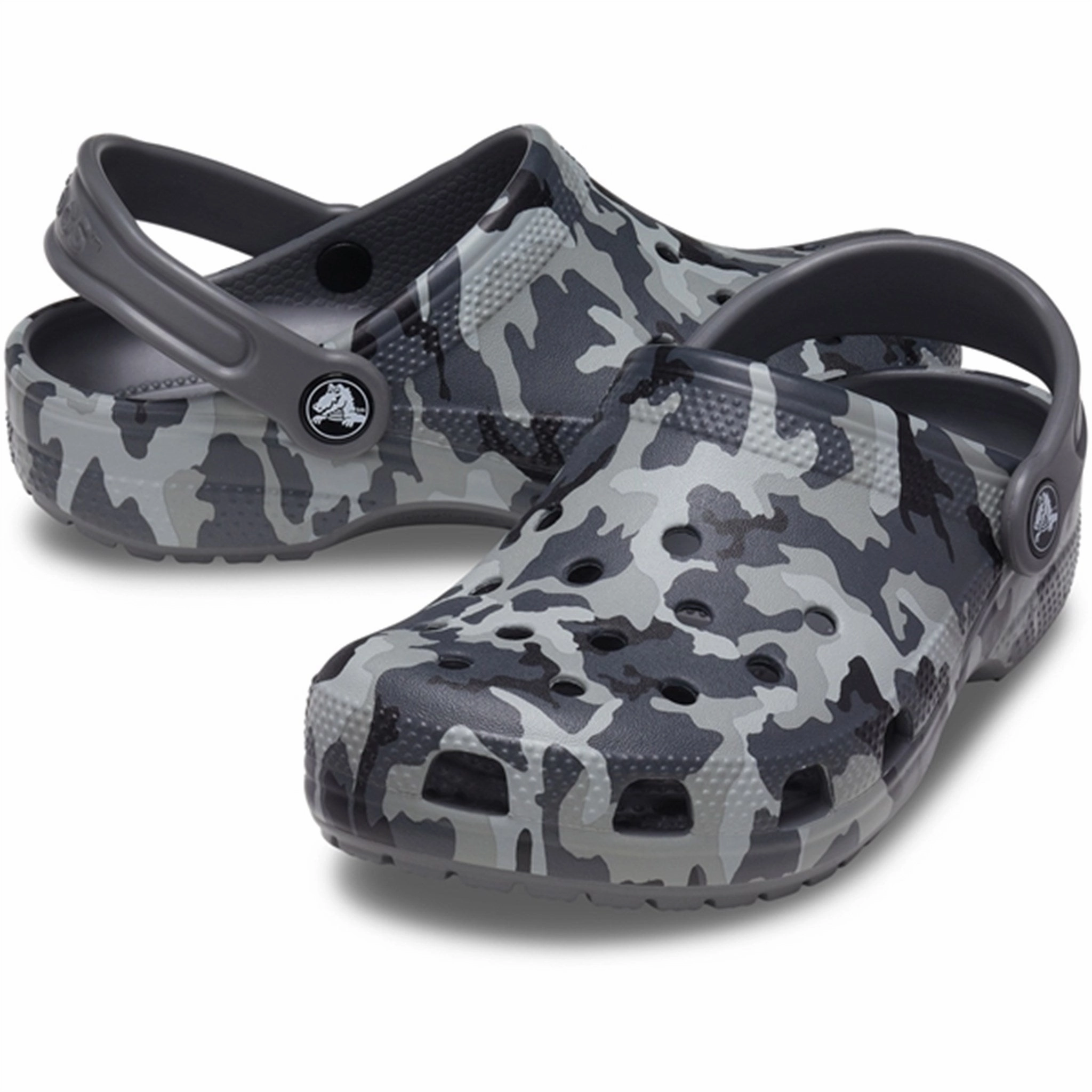 Crocs Classic Camo Clog Black/Grey Luxury shoes