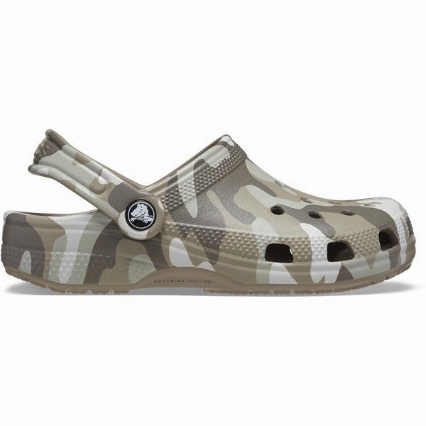 Crocs Classic Camo Clog Mushroom/Multi Limited edition shoes Collectible shoes
