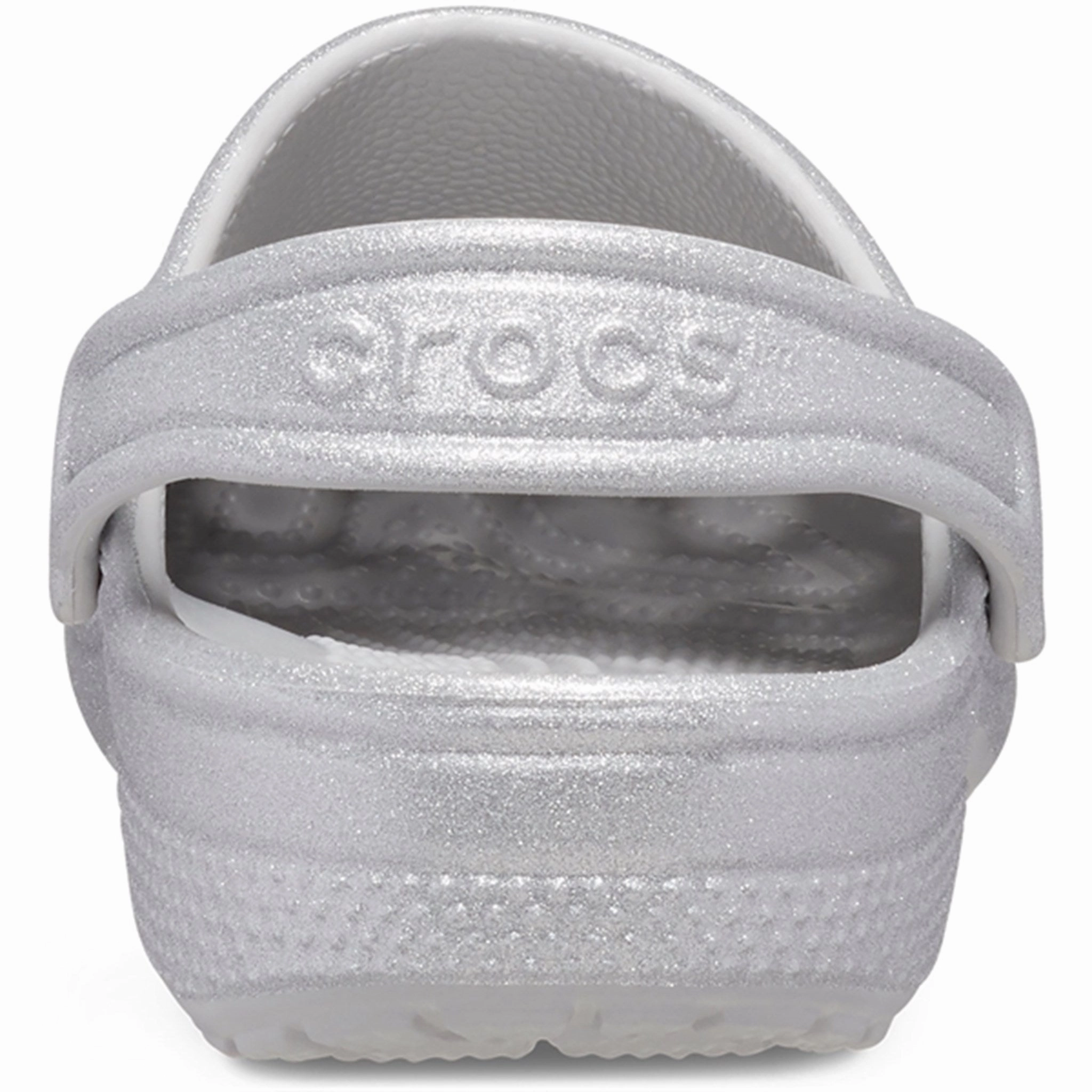 Crocs Classic Glitter Clog Silver Glitter Velcro shoes