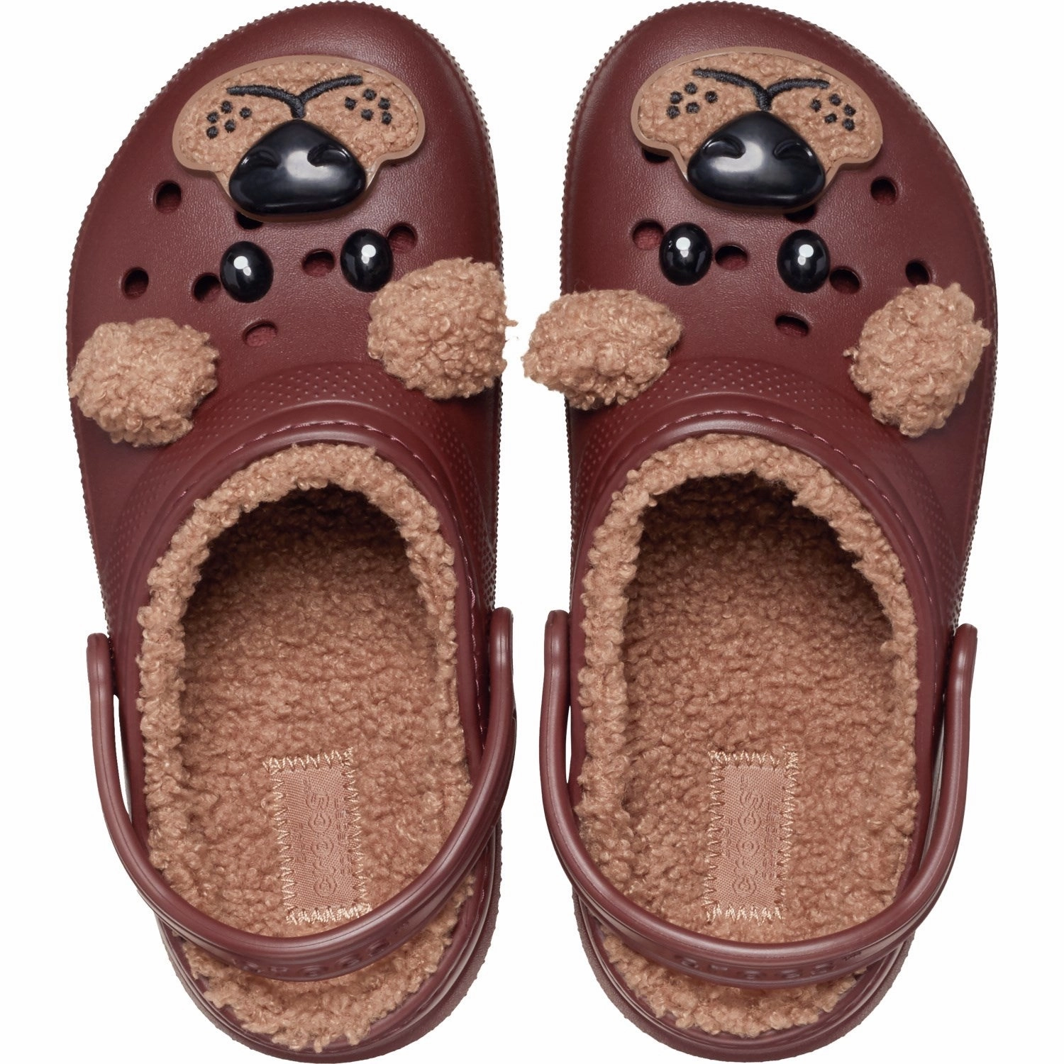 Crocs Dark Clay Classic Lined IAM Brown Bear Clog T Work shoes