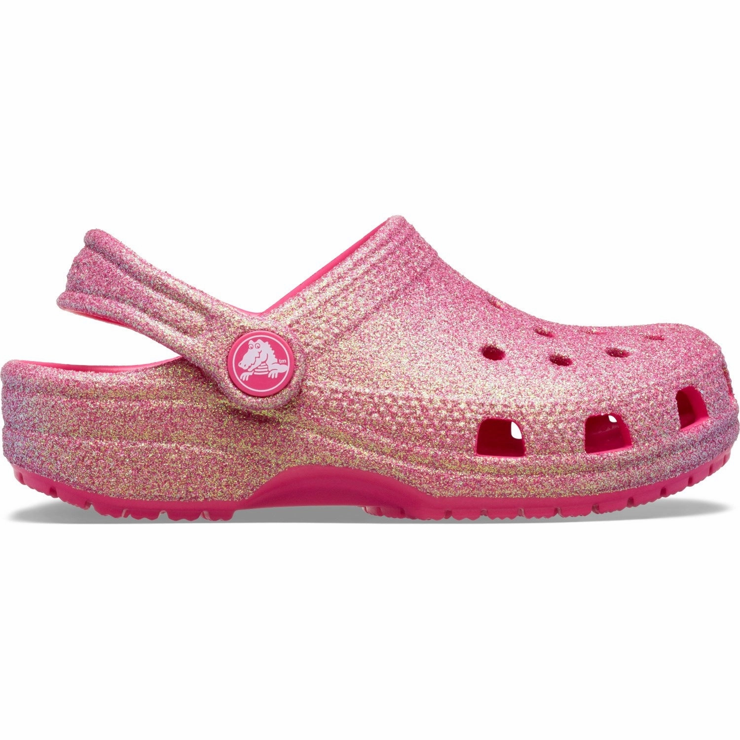 Crocs Dragon Fruit Classic Iridescent Glitter Clog Platform shoes