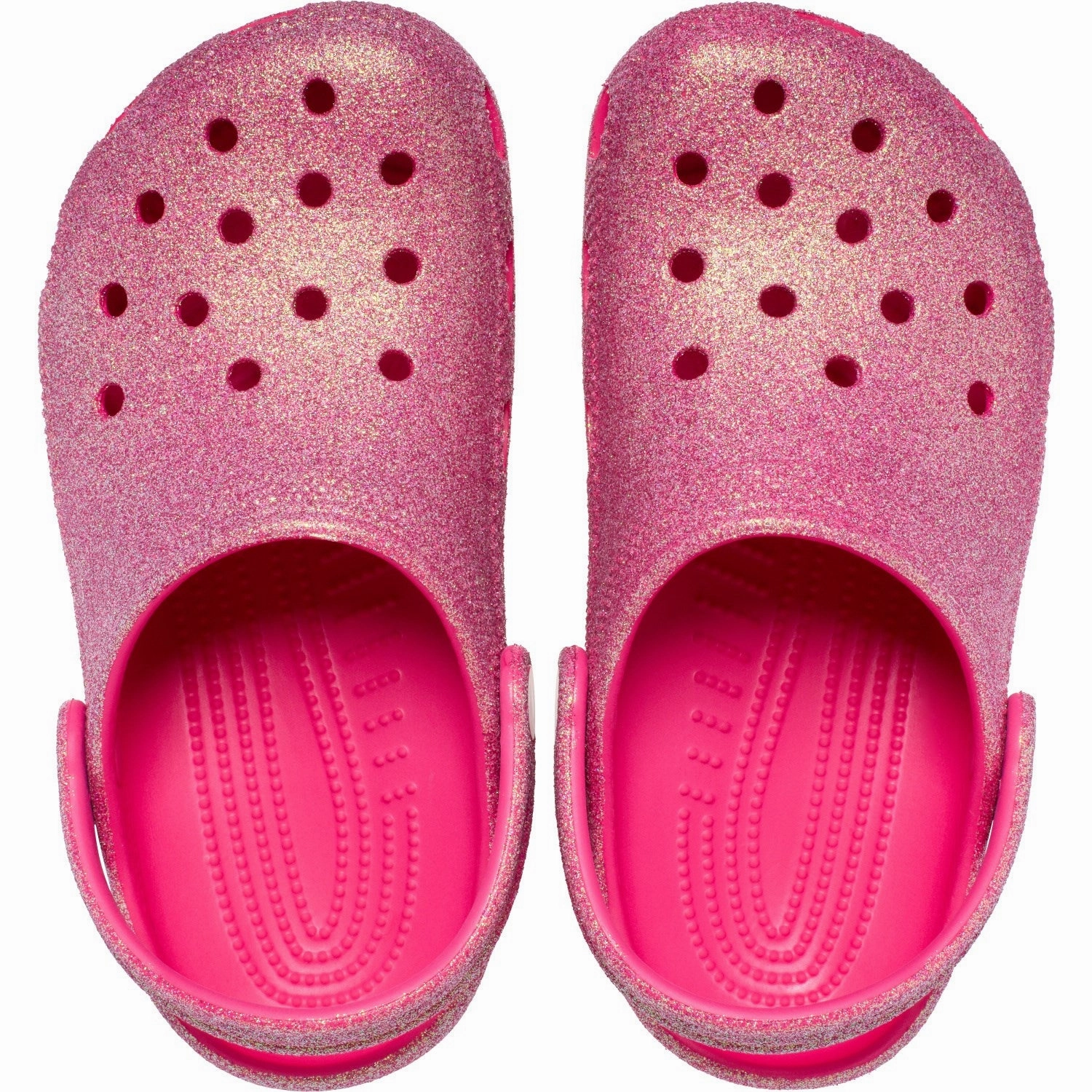 Crocs Dragon Fruit Classic Iridescent Glitter Clog Platform shoes