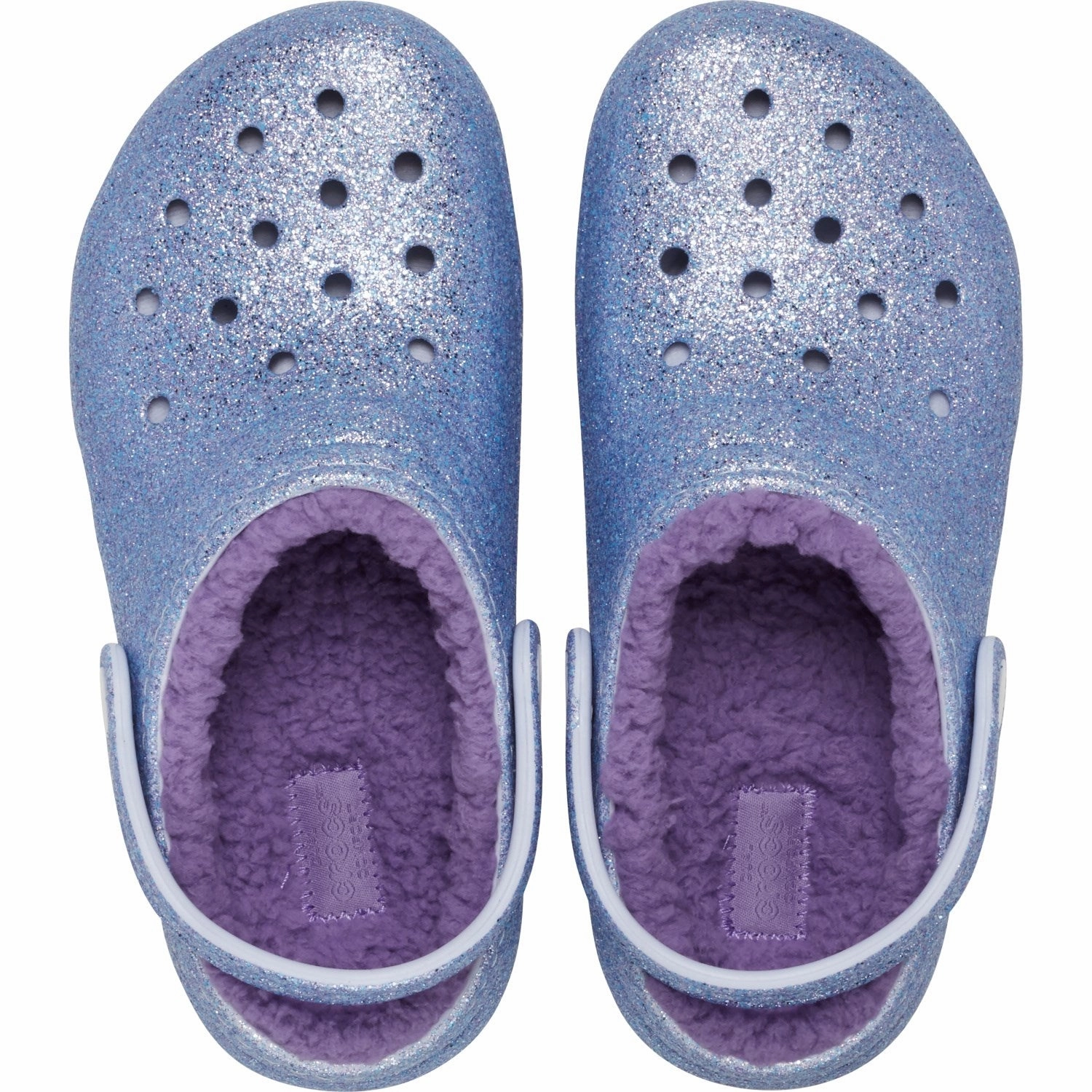 Crocs Frosted Glitter Classic Lined Glitter Clog Vintage shoes
