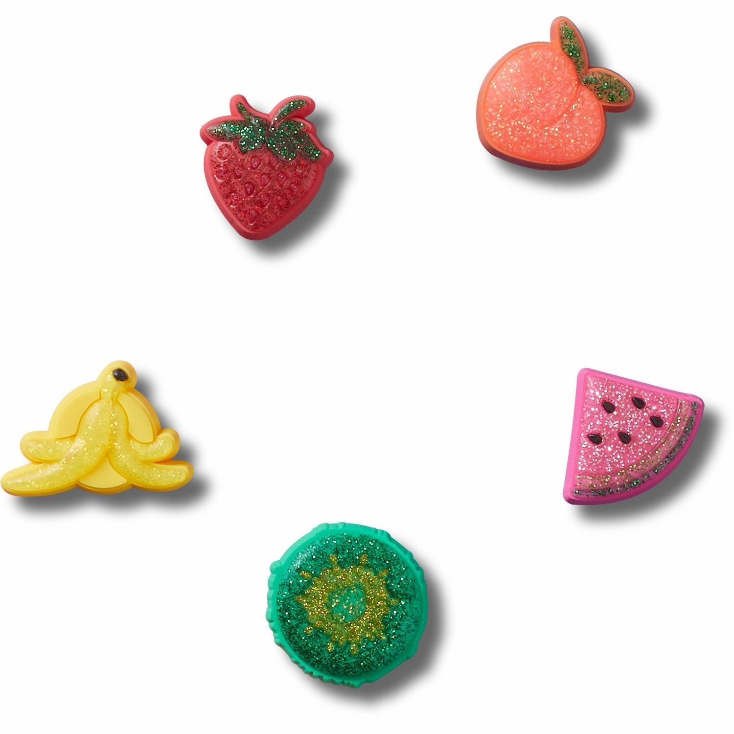 Crocs Jibbitz Sparkle Glitter Fruits 5-pack Superior Sustainable