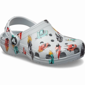Crocs Mirage/Multi Classic Race Cars Graphic Clog Rubber soles Clogs