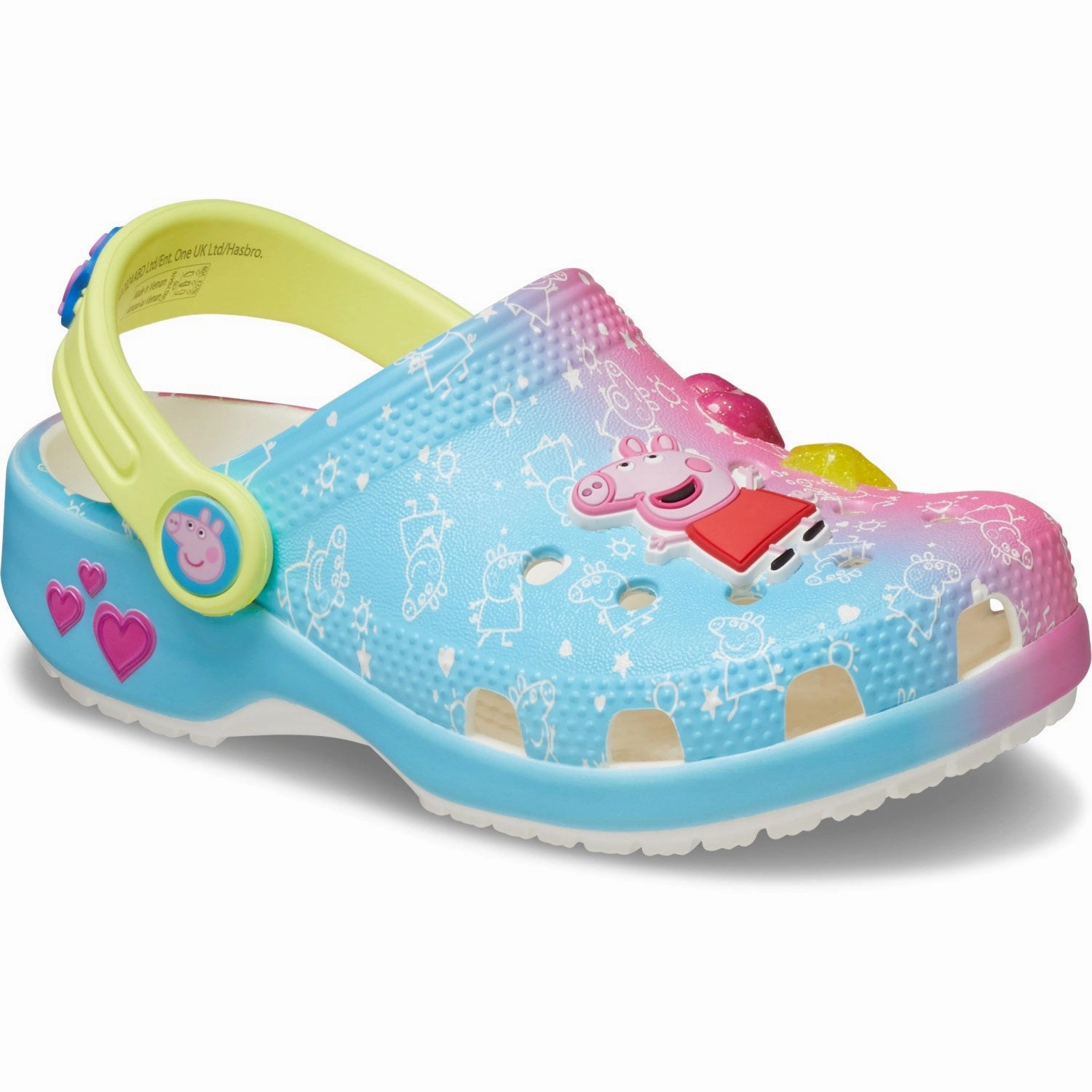 Crocs Multi Peppa Pig Classic Clog T Basketball shoes Cushioned insoles