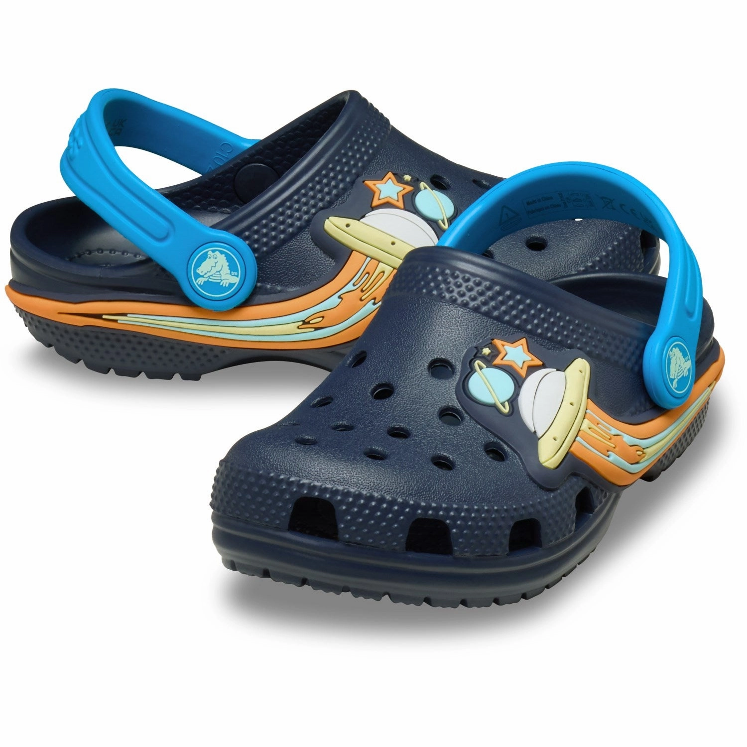 Admired Crocs Navy Classic UFO Lights Clog Iconic